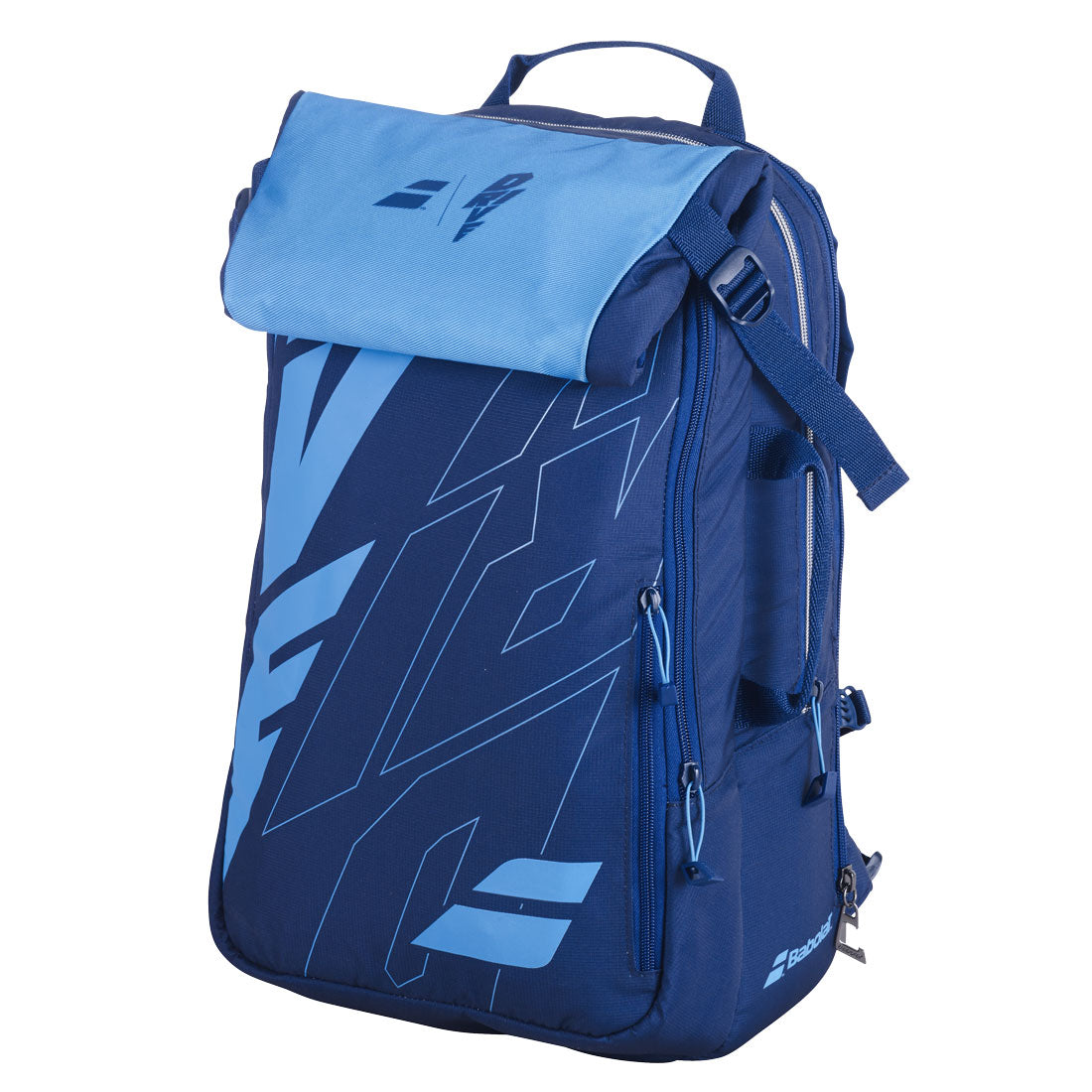 Babolat Pure Drive Backpack 3 Pack Tennis Racquet Bag - Blue/Navy - Perfect for Tennis Players & Coaches - Durable Gear for Tournaments & Training Sessions