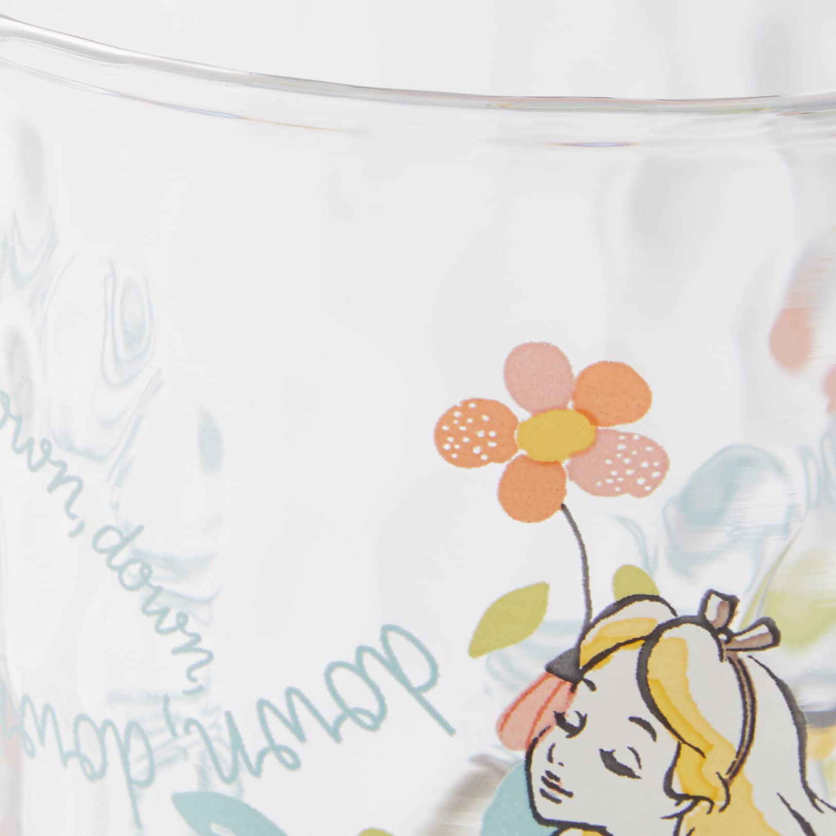 Alice in Wonderland Glass Tumbler Set - 2 Pack Insulated Cups for Tea, Coffee & Cold Drinks - Perfect for Home, Office & Gift Giving