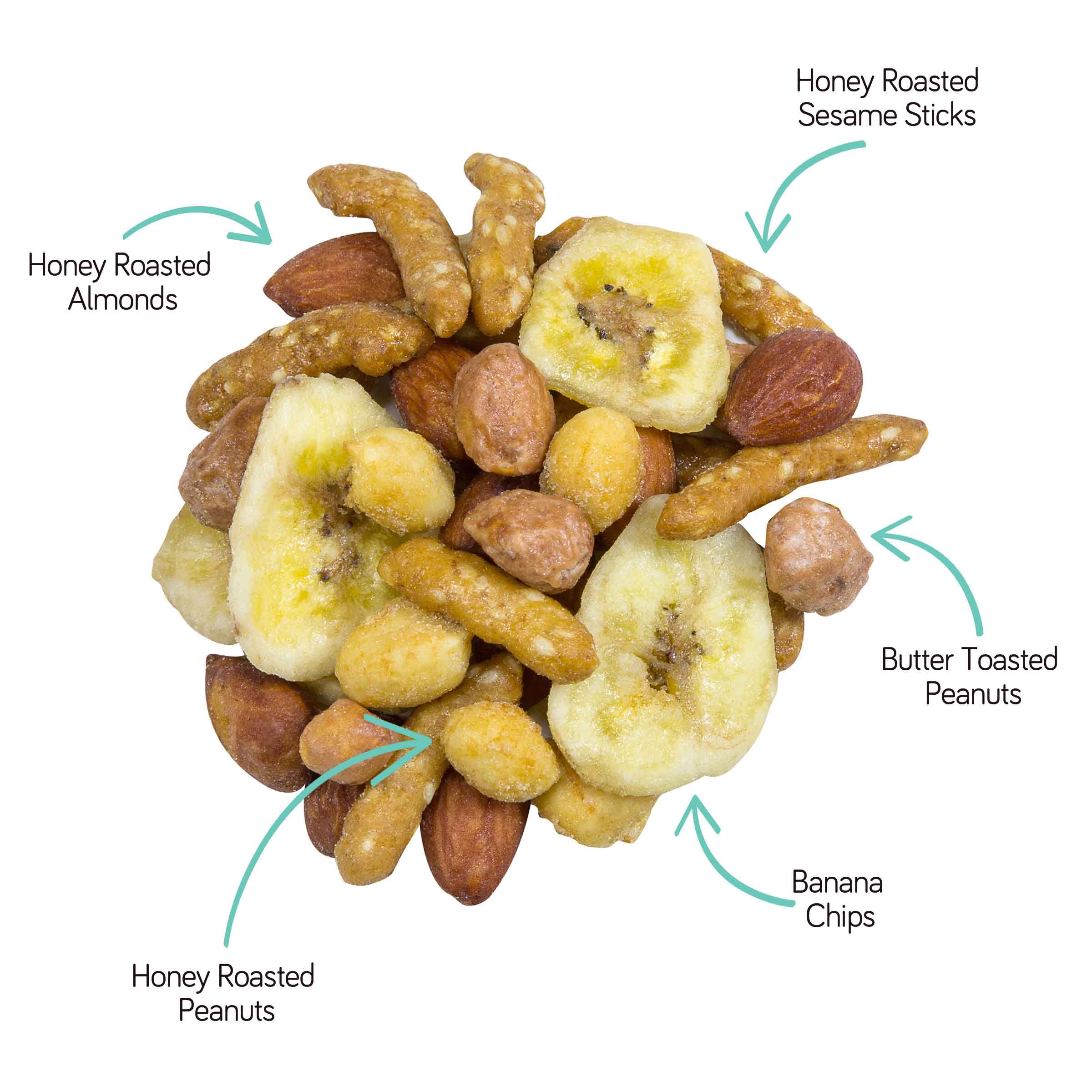 Sweet Caroline® Snack Mix - 24 Pack (3.5oz Bags) | Bulk Snacks for Parties, Office & School | Healthy Trail Mix with Nuts & Dried Fruits