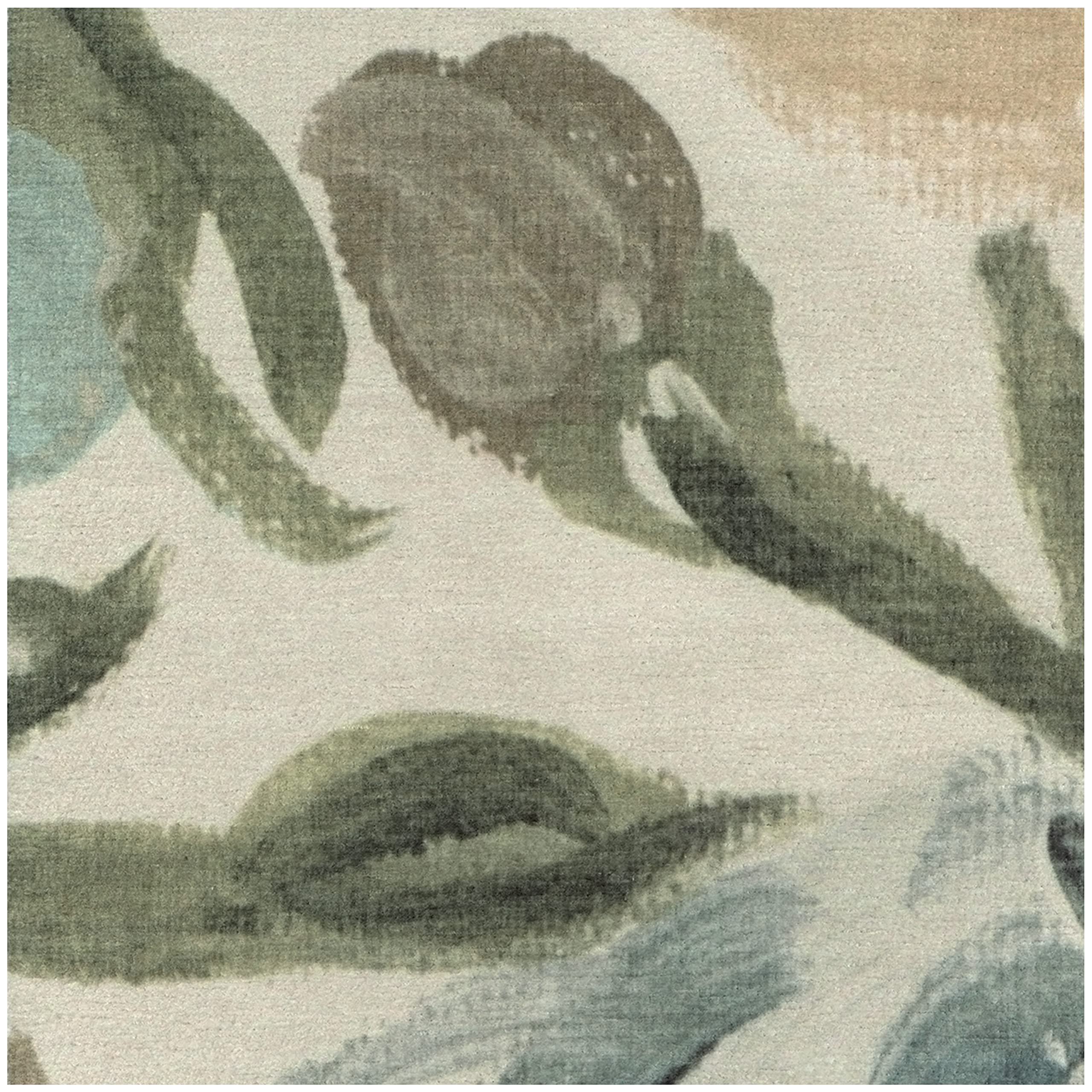 Ruggable Washable 2x10 Runner Rug - Camellia Jade | Non-Slip Premium Hallway, Kitchen, Entryway Rug | Machine Washable Runner for Living Room, Bedroom, Office | Perfect for High-Traffic Areas & Pet-Friendly Homes
