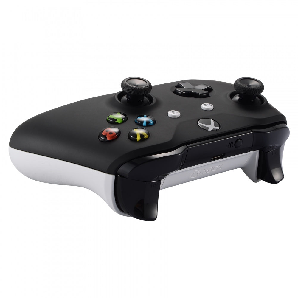 eXtremeRate Soft Touch Grip Black Front Housing Shell Faceplate for Microsoft Xbox One X & One S Controller - Replacement Cover for Enhanced Gaming Comfort - Perfect for Competitive Gaming & Long Play Sessions