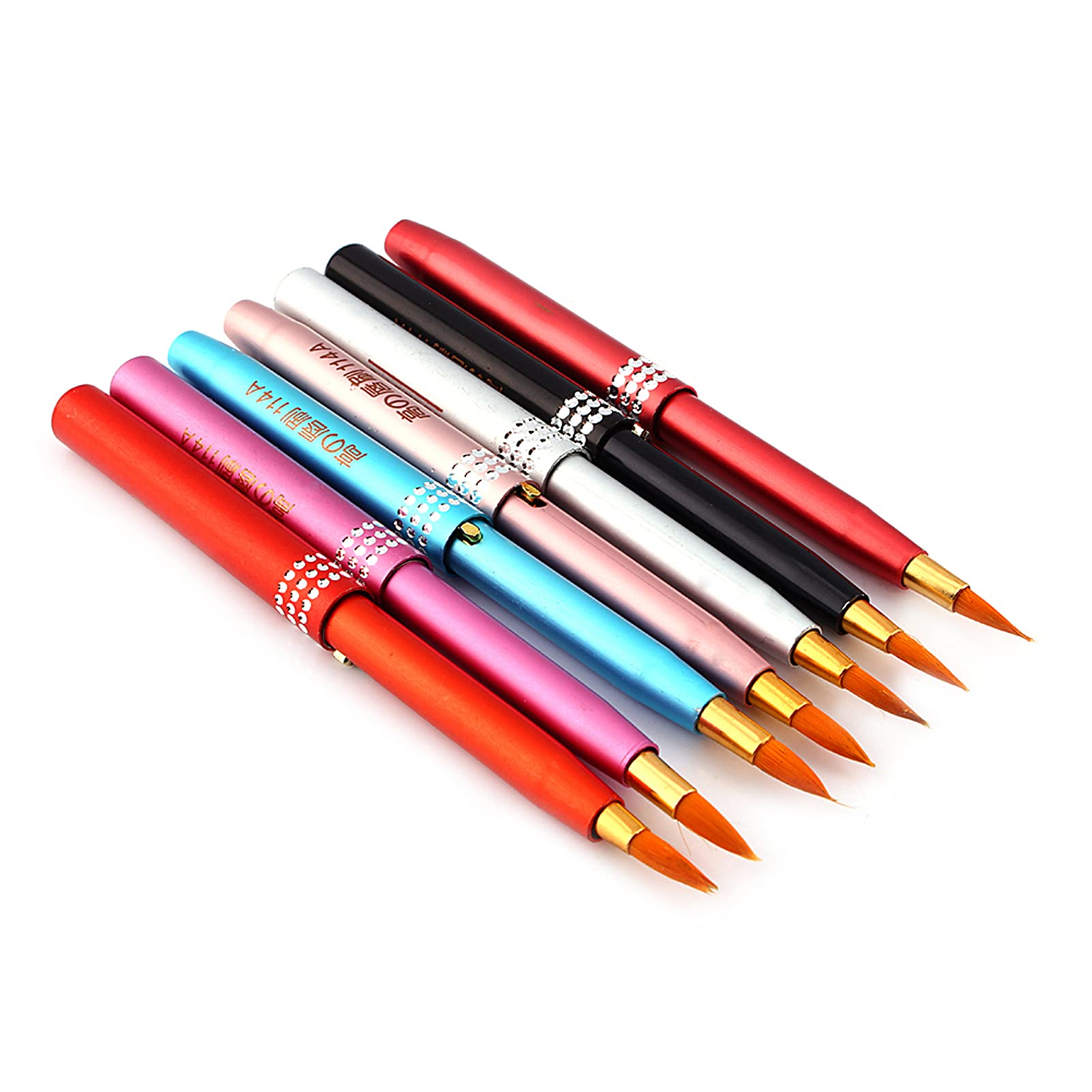 Retractable Makeup Brush Set - Portable Lip & Cosmetic Brushes for On-the-Go Touch Ups | Perfect for Travel, Office & Daily Makeup Routine