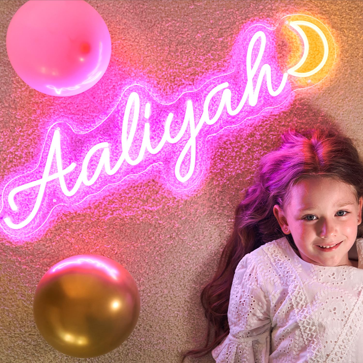 Custom Neon Signs - Personalized LED Neon Lights for Wall Decor, Wedding, Birthday Party, Bedroom & Bar | Shop Name & Logo Signs (3-48 Letters) | Perfect for Home Decor, Business Branding & Event Lighting
