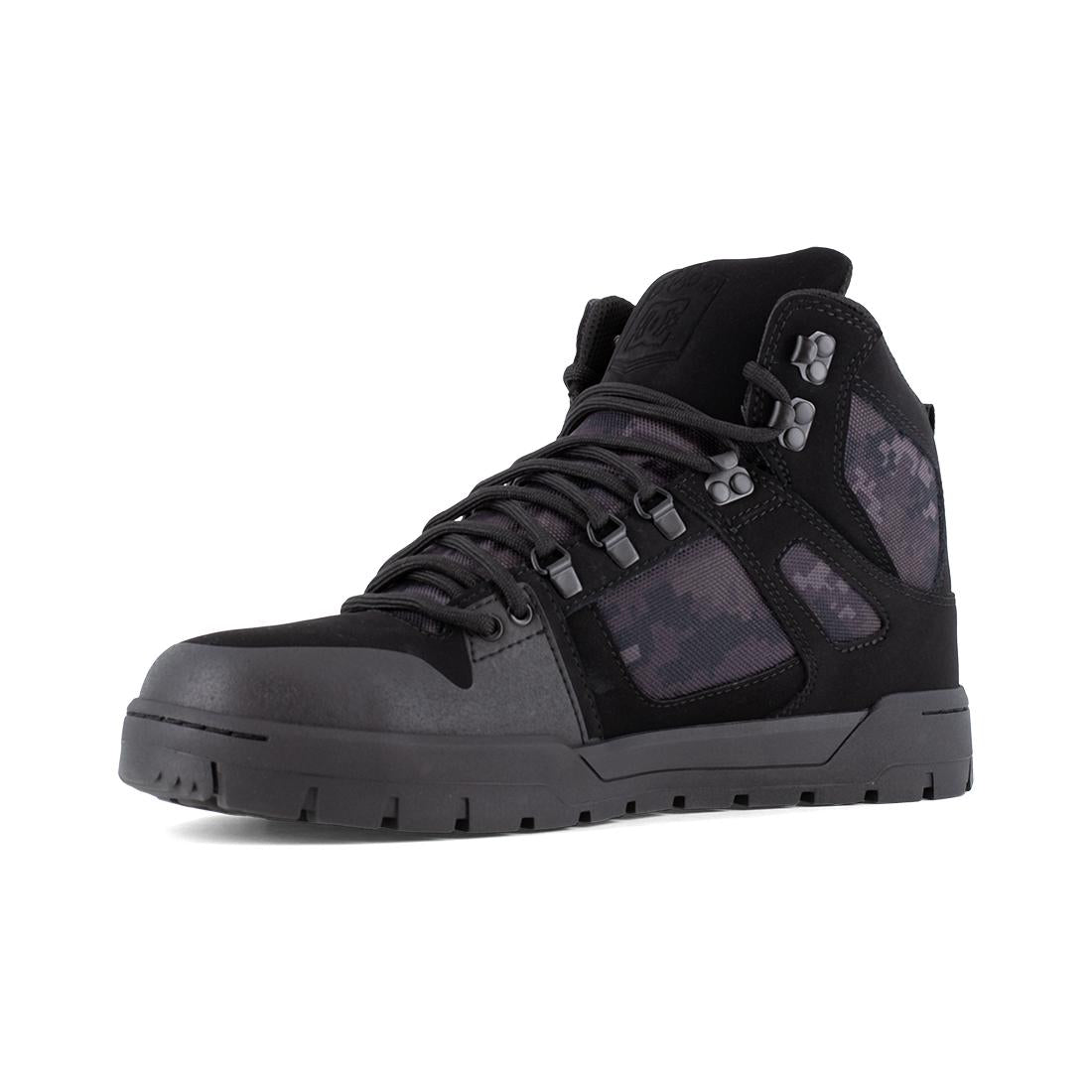 Pure Work Composite Toe Waterproof Mid‑Cut Boot – Black/Camo
