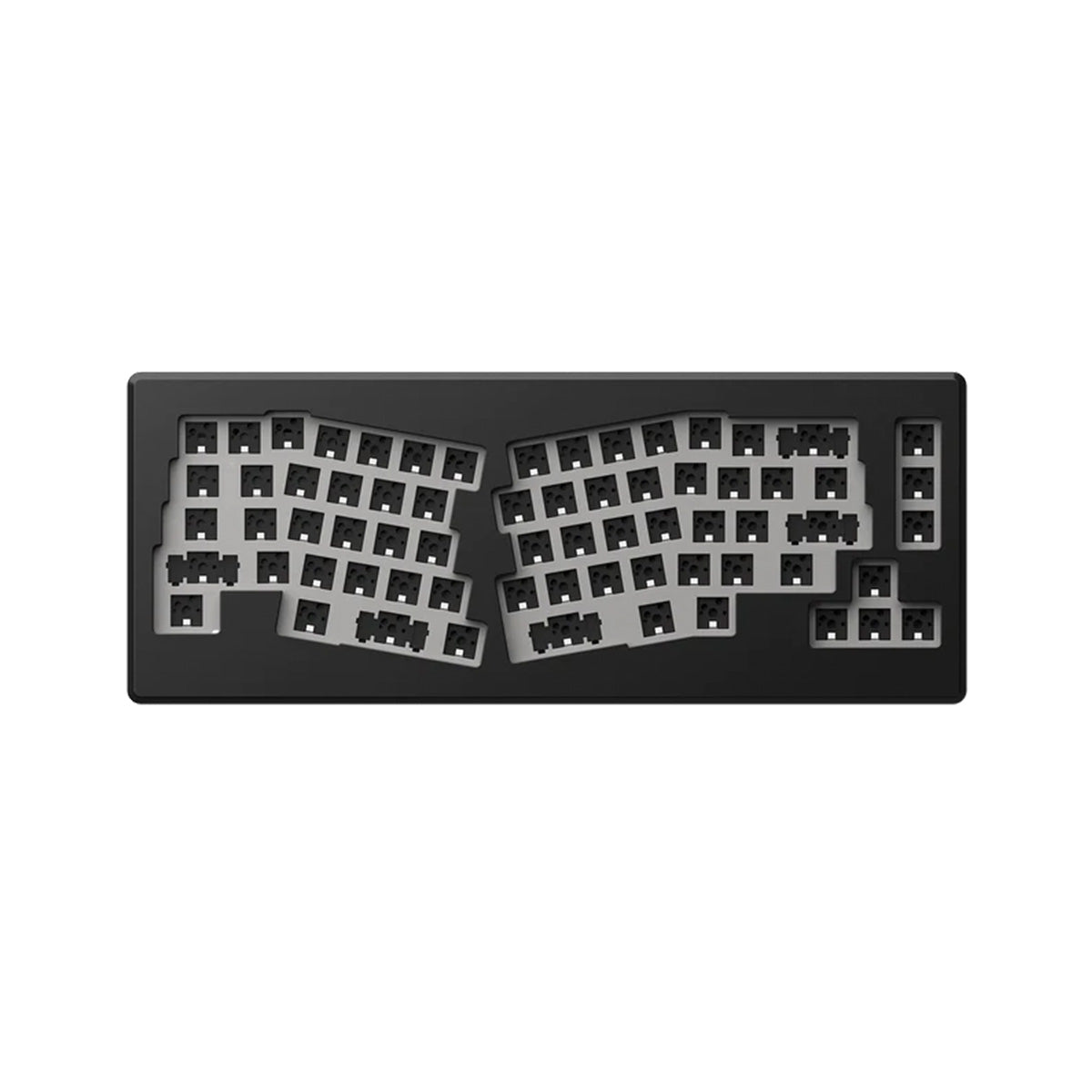 Akko Monsgeek M6 QMK/VIA 65% Alice Layout RGB Hot-Swap Barebone Mechanical Keyboard Kit (Black) - DIY Custom Keyboard for Gaming, Typing & Office Work
