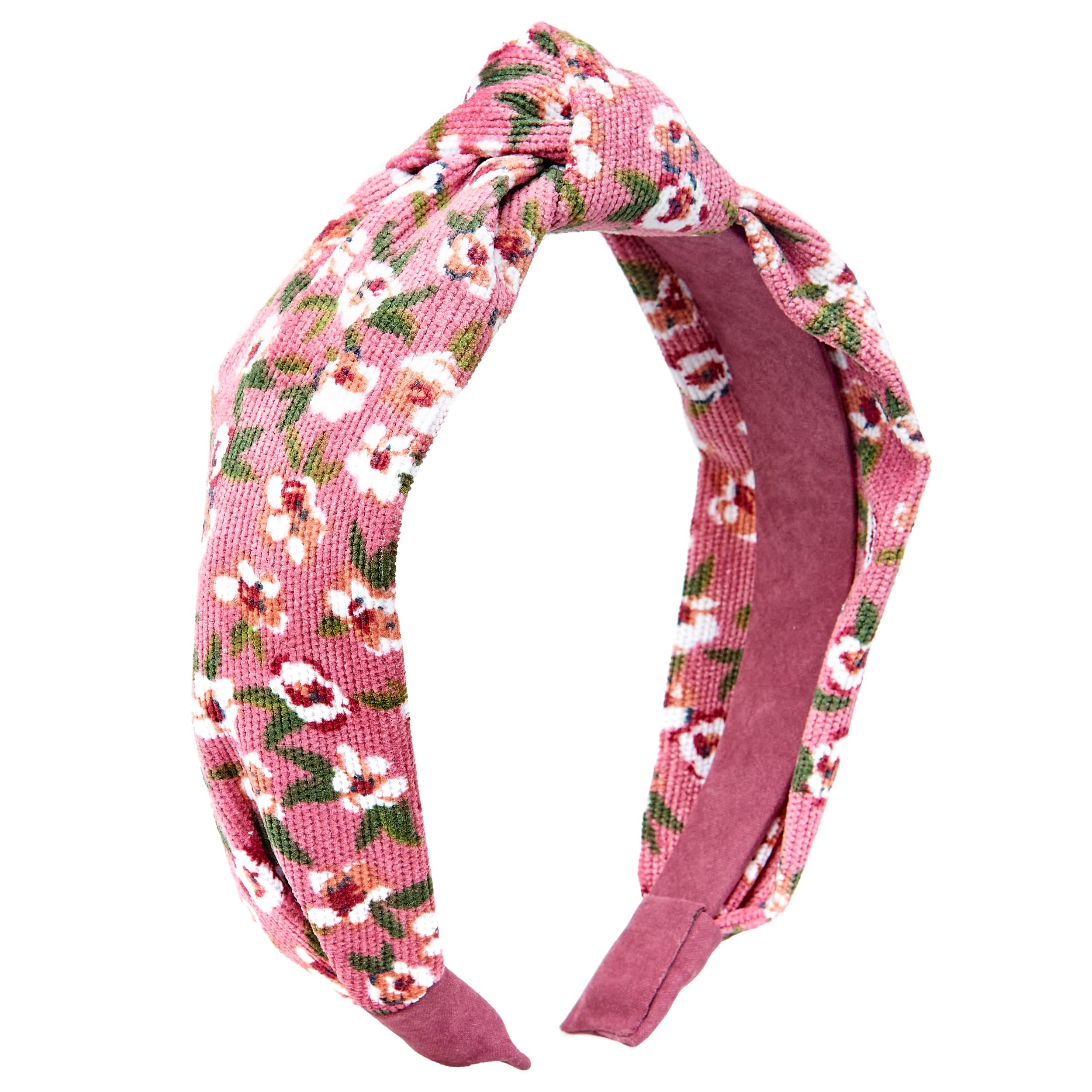 BLACK DIAMOND Women's Thin Headbands Set - Floral Design Hair Accessories for Yoga, Workouts & Everyday Wear