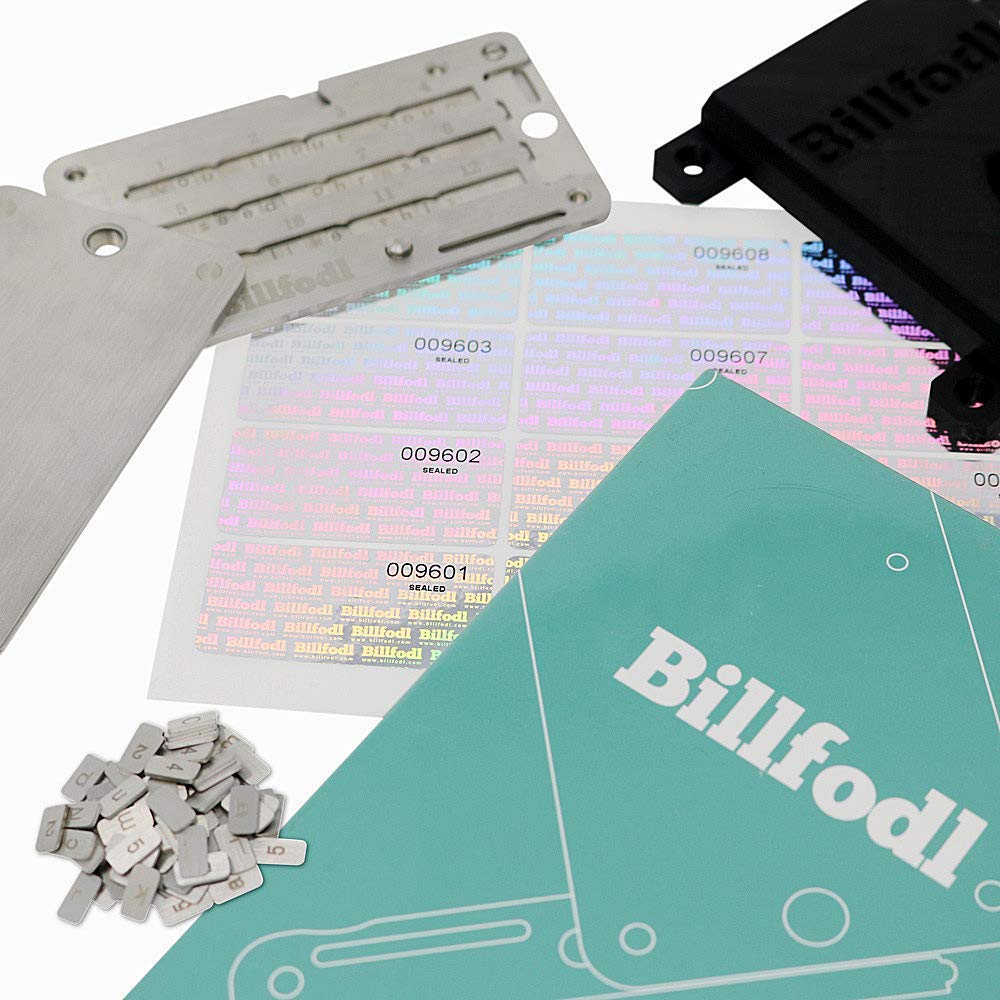 BillFodl HODL Bundle - Cryptocurrency Hardware Wallet Backup (1 Main Unit, Tamper-Proof Stickers & Fodl Hodler) | Secure Storage for Bitcoin, Ethereum & Crypto | Compatible with Ledger Nano S, Trezor & KeepKey | Perfect for Cold Storage & Disaster Recovery
