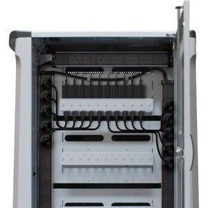 Alogic Smartbox 32 Bay Charging Cart for Laptops, Chromebooks & Tablets - 2 Shelf Mobile Storage with Lockable Wheels (127mm Casters) - Steel & Plastic Construction (28.1