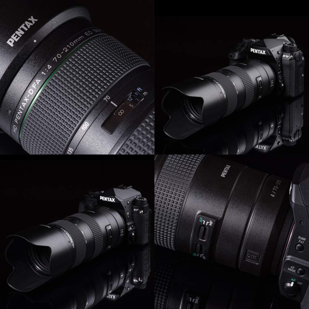 HD PENTAX-D FA 70-210mm F4 ED SDM WR Telephoto Zoom Lens for DSLR Cameras - Constant f/4 Aperture, Weather-Resistant, 0.95m Min Focus - Perfect for Wildlife, Sports & Portrait Photography