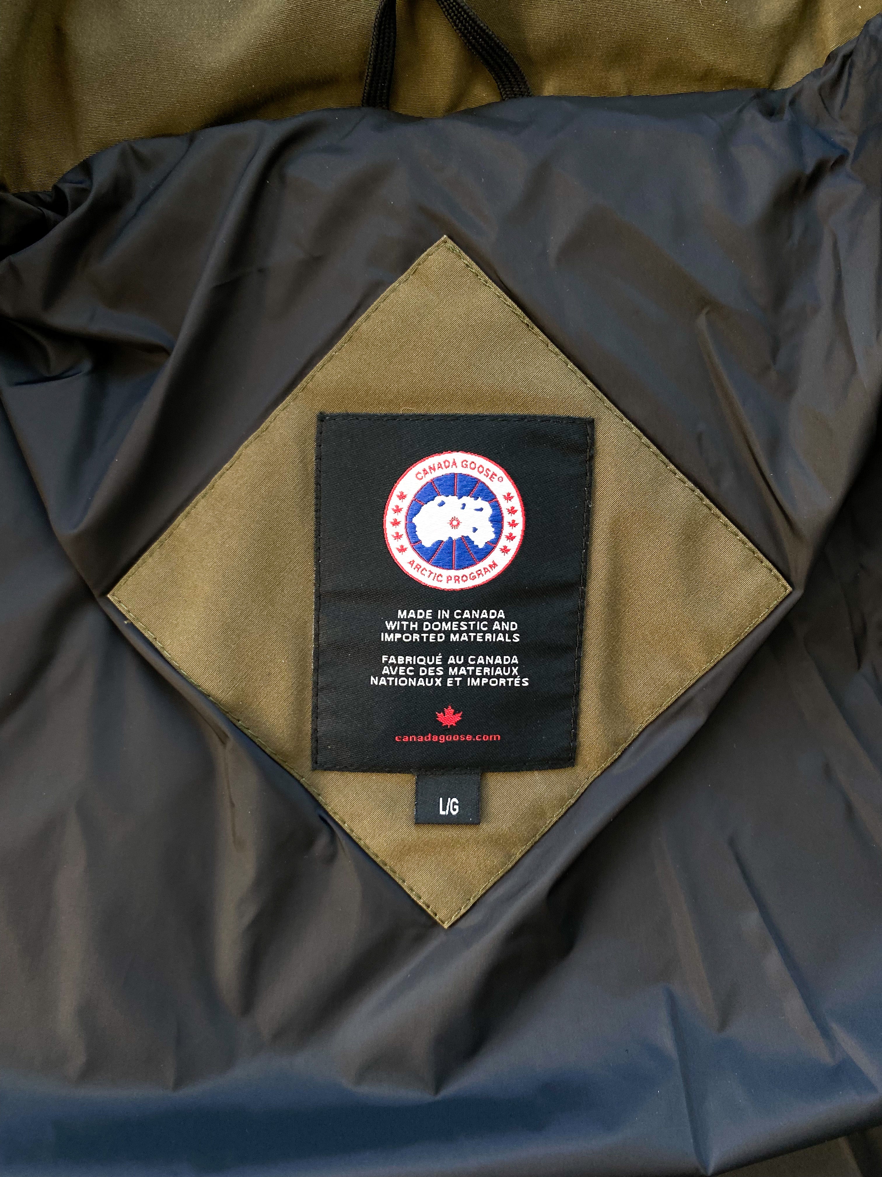 Canada Goose Wyndham Men's Parka Jacket - Military Green Waterproof Winter Coat for Extreme Cold Weather | Outdoor Activities, Skiing, Snowboarding & Urban Style