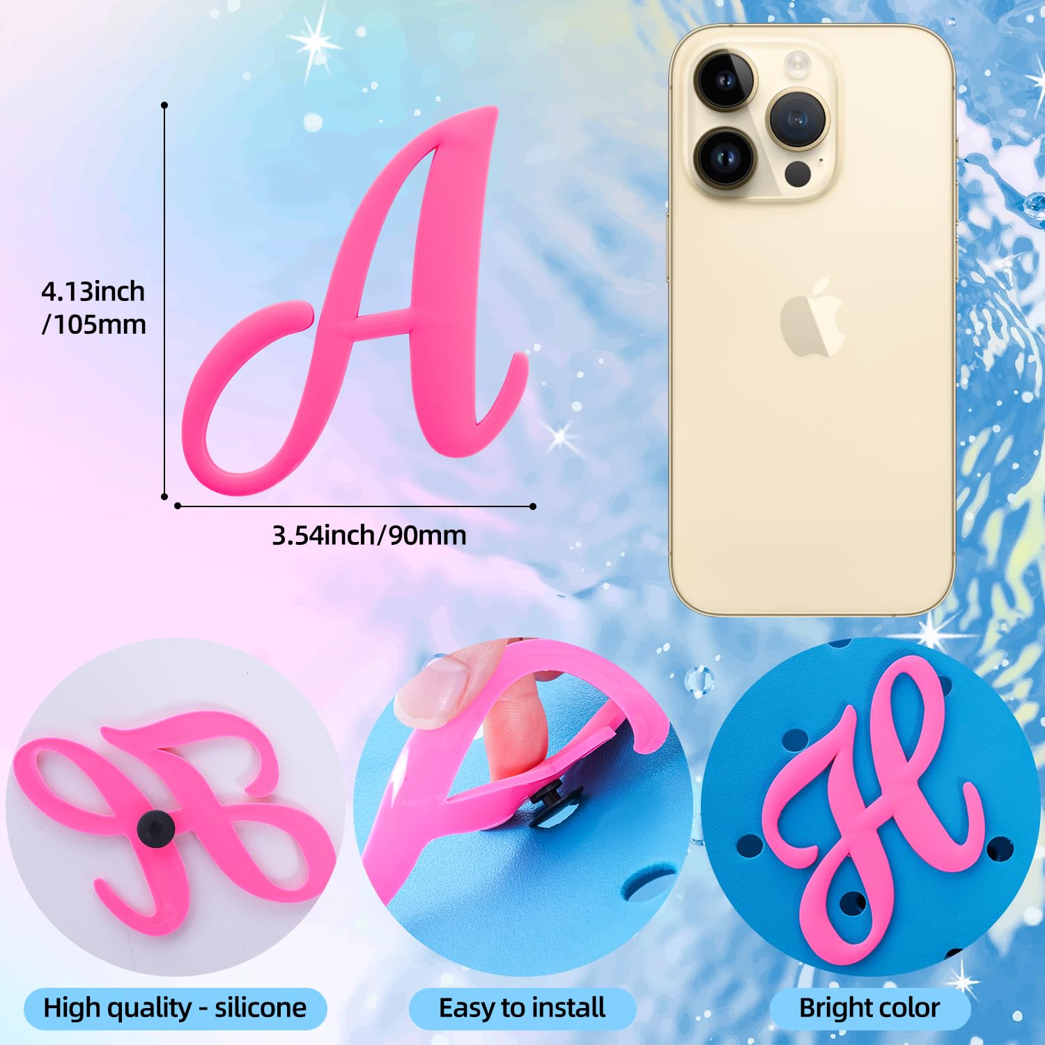 Personalized Bogg Bag Charms - Alphabet Letter Accessories for Customizing Beach Totes & Bogg Bags | Perfect for Summer Beach Trips, Pool Parties & Vacation Essentials