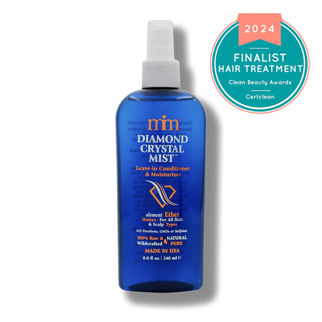 Diamond Crystal Mist Hair Conditioner & Moisturizer - Hydrating Leave-In Spray for Dry, Damaged Hair - Perfect for Daily Use, Salon-Quality Shine & Softness at Home