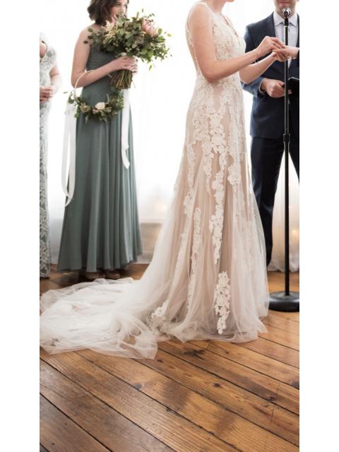 BHLDN Whispers & Echoes Monarch Gown - Elegant Wedding Dress for Brides | Perfect for Beach, Garden & Formal Ceremonies