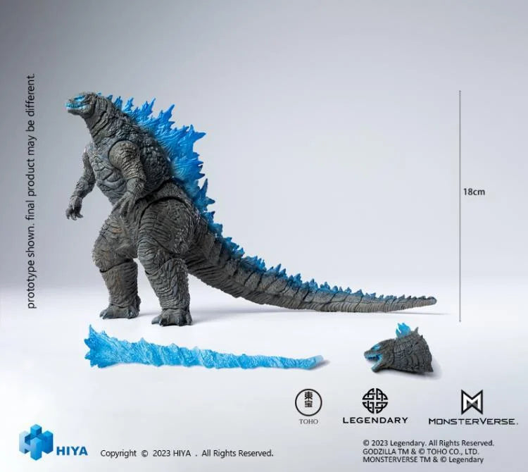 Godzilla vs. Kong Heat Ray Godzilla Translucent Action Figure - Collectible Movie Toy for Display & Play | Perfect for Fans, Collectors & Home Decor