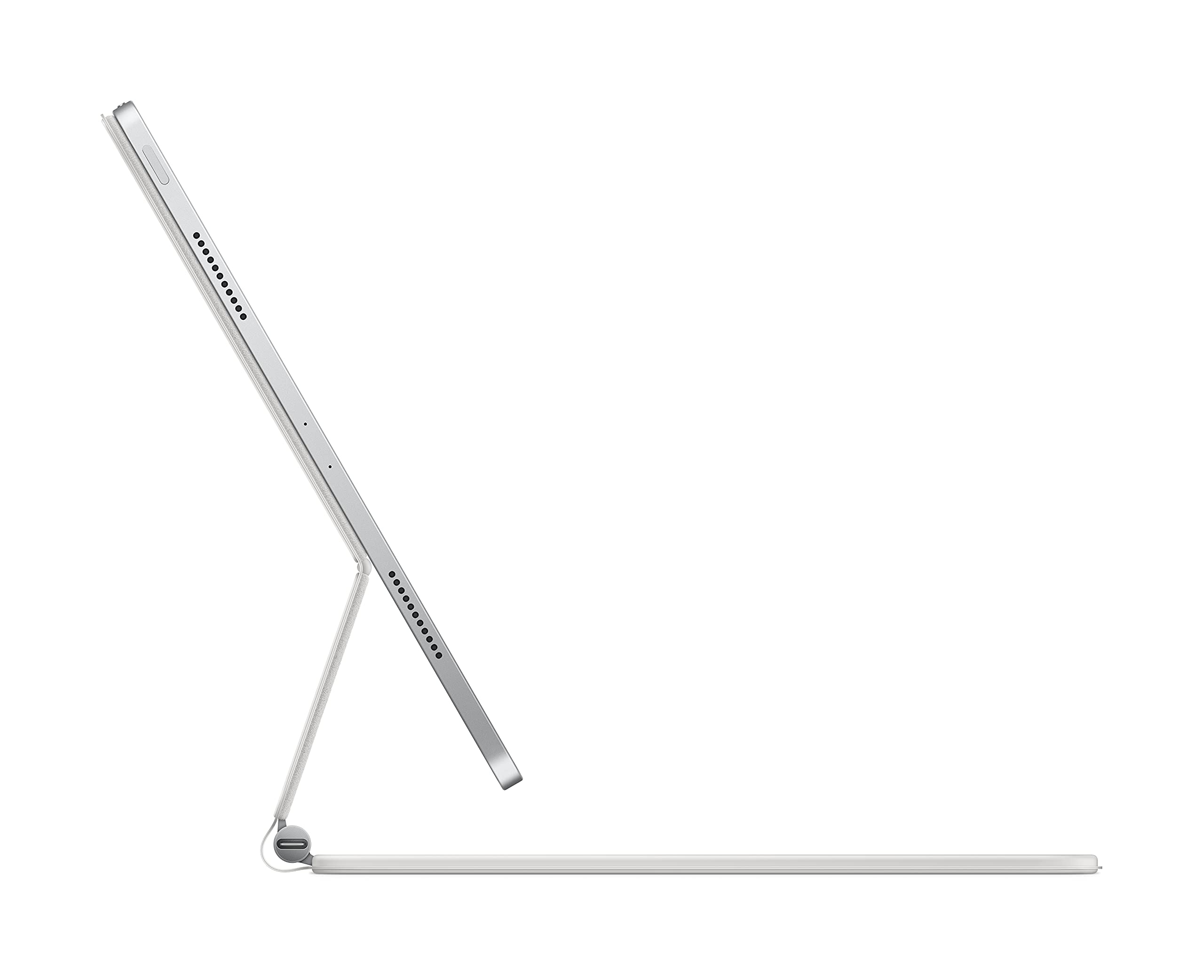 Apple Magic Keyboard for iPad Pro 12.9-inch (5th Gen) - White - Danish Layout - Perfect for Work, Study & Creative Projects