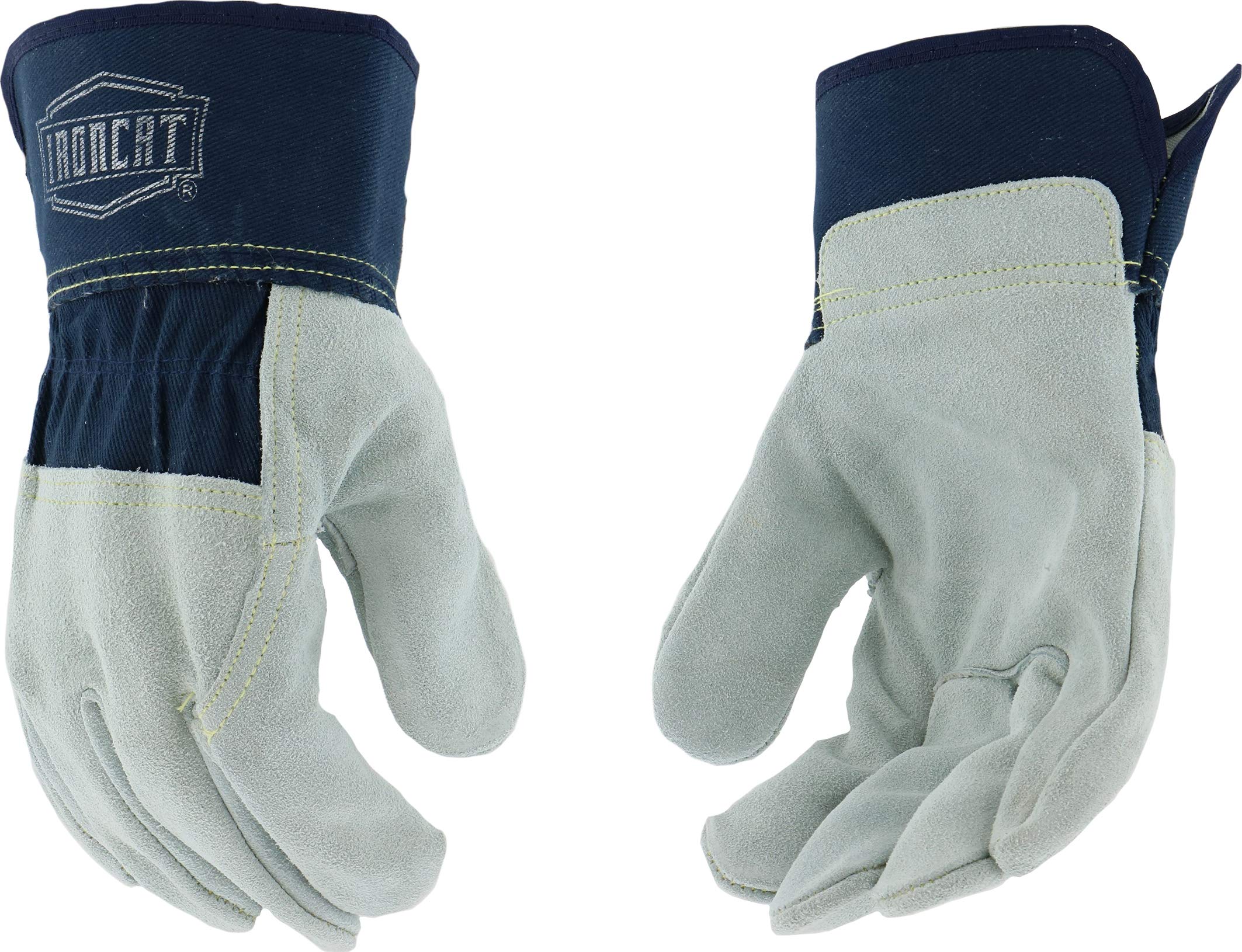 Ironcat IC65 X2XL Premium Heavy Duty Split Cowhide Leather Work Gloves - 3XL Size (6