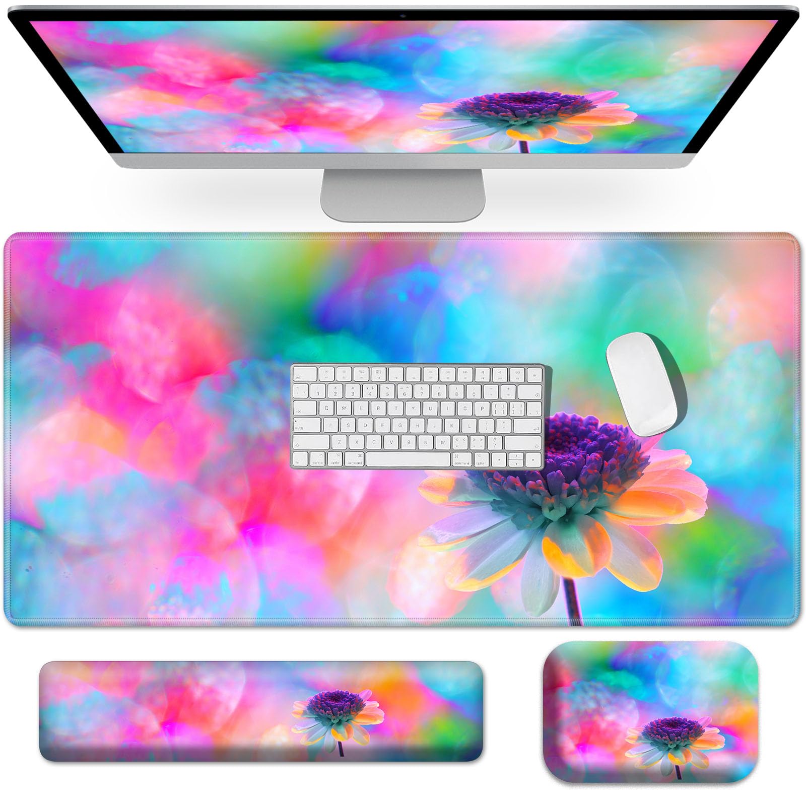XXL Extended Gaming Mouse Pad with Wrist Rest - 31.5