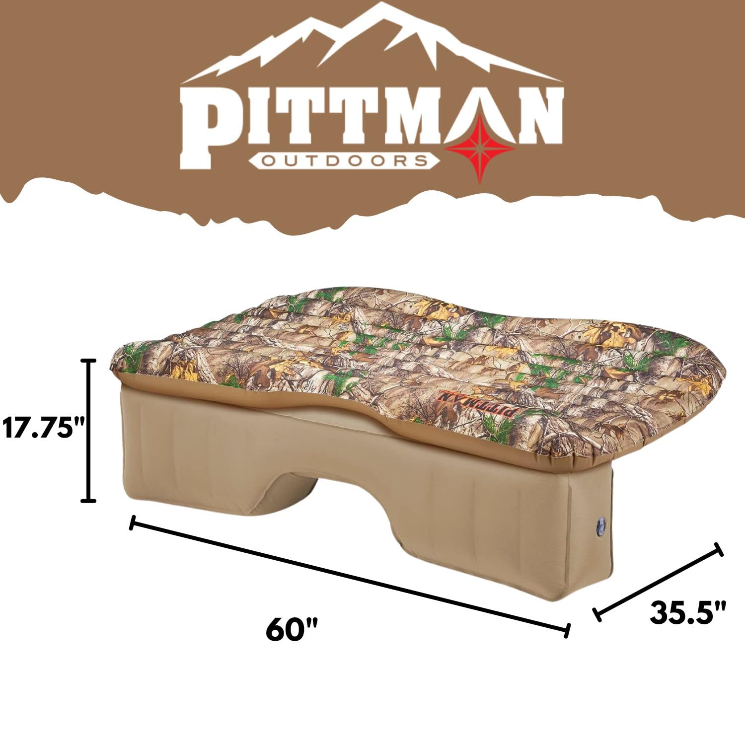 **Pittman Outdoors Backseat Air Mattress for Trucks, Vans & SUVs - 60