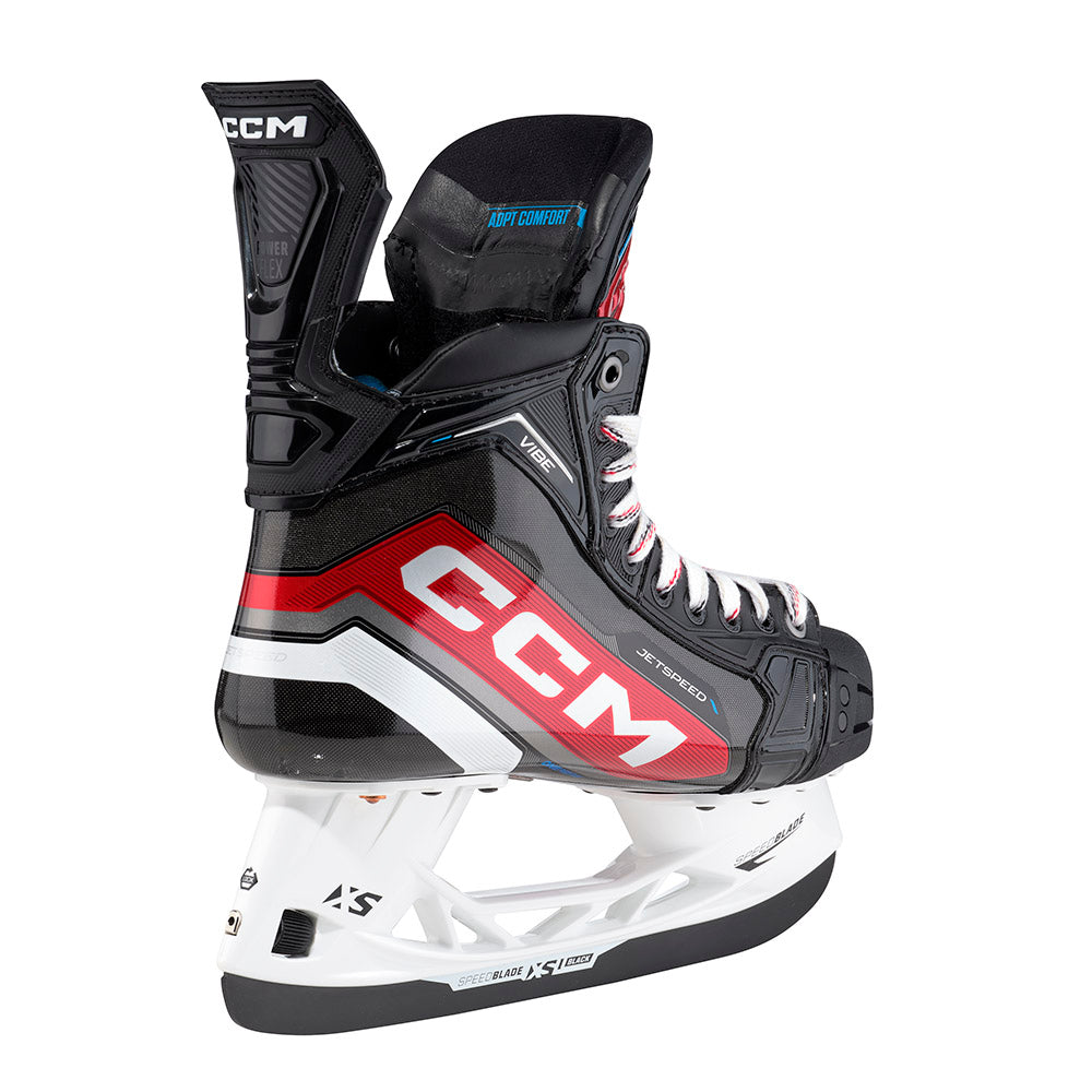 CCM Jetspeed Vibe 2023 Senior Ice Hockey Skates - Professional Performance Skates for Men & Women - Perfect for Competitive Play & Training on Ice Rinks