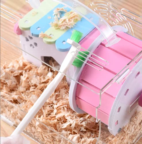 Pet Cage Cleaner Set for Small Animals - Rabbit, Guinea Pig, Hamster Cage Cleaning Brush with Dustpan & Broom for Easy Playpen Maintenance