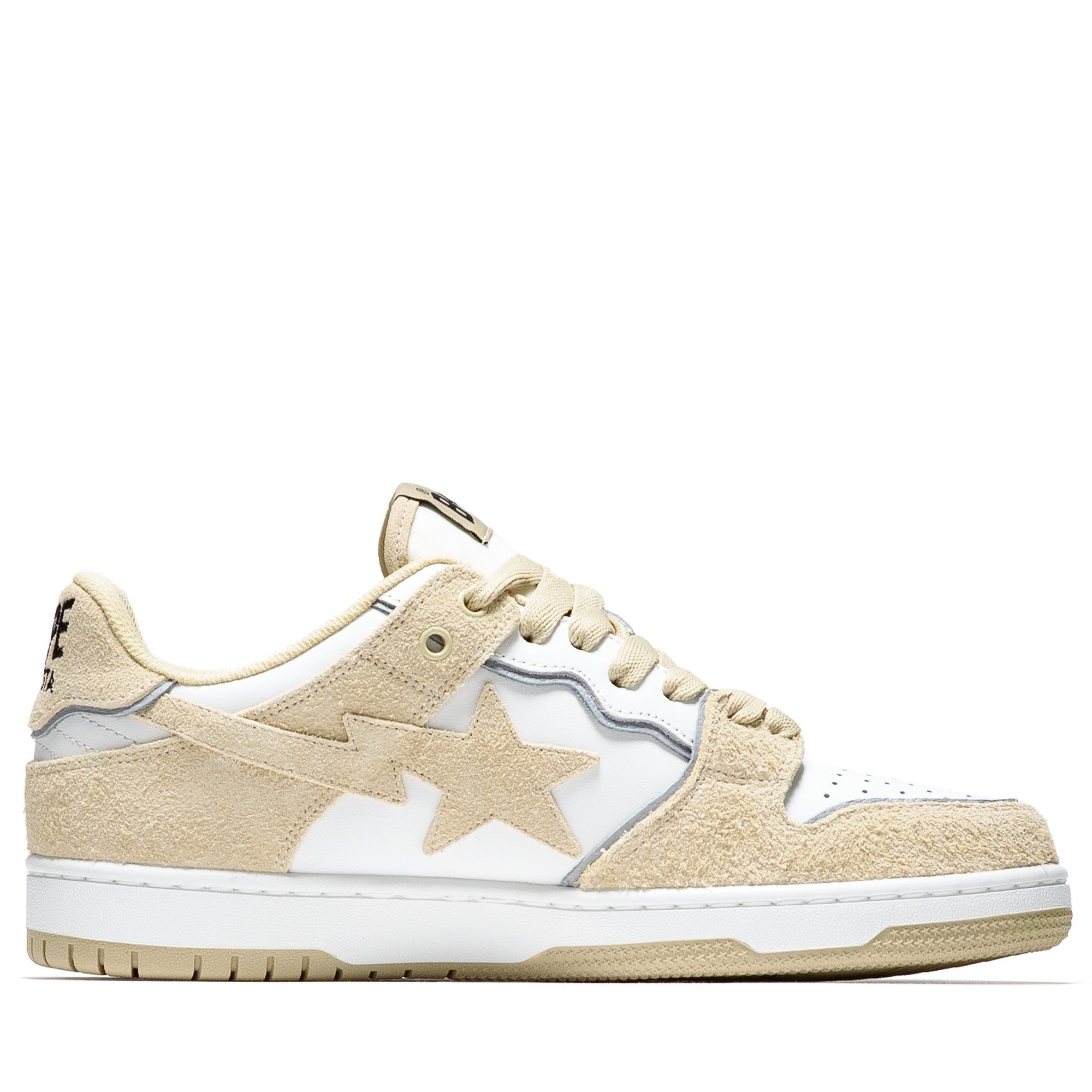 BAPE Sk8 Sta #3 Sneakers - Beige Colorway | Men's Streetwear Fashion Shoes for Casual Wear & Skateboarding