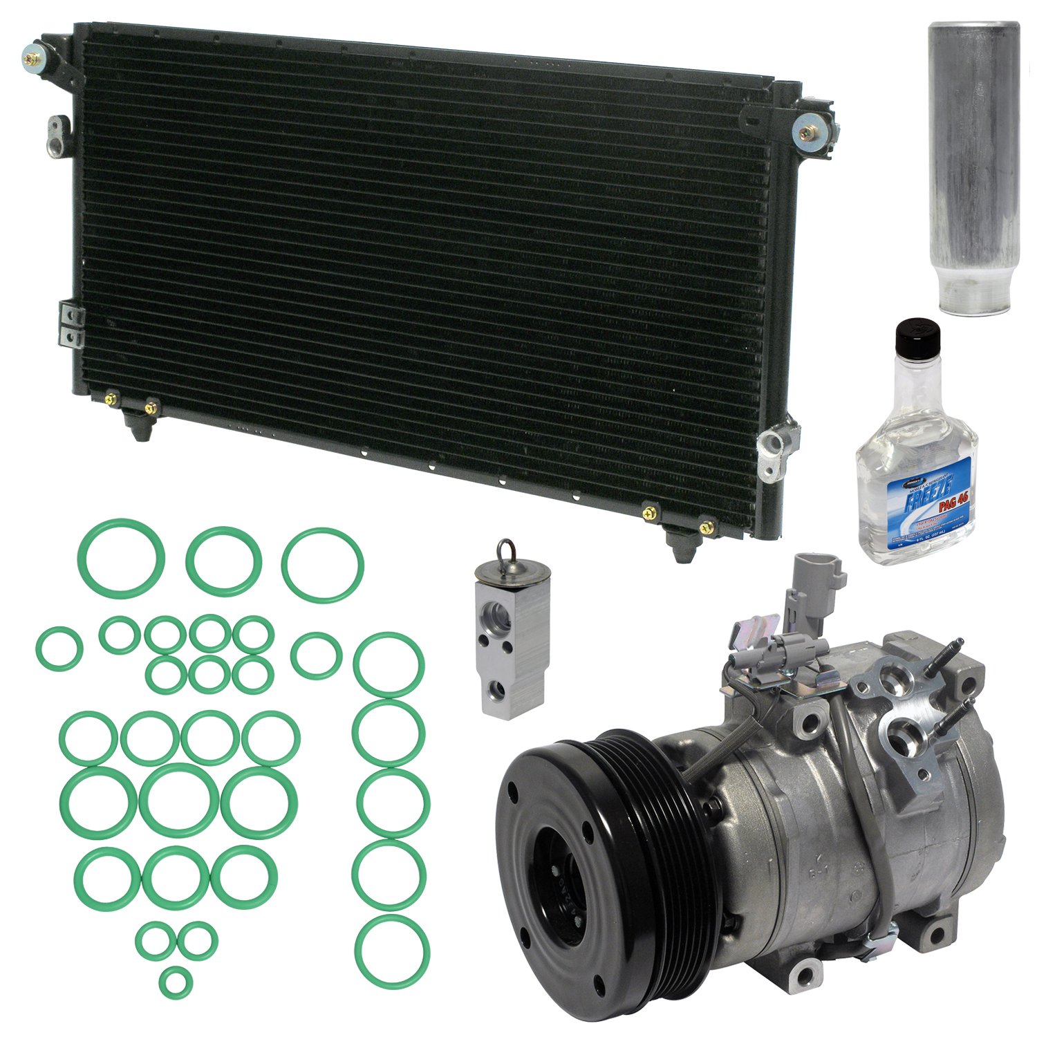 Universal KT 1052A Air Conditioner Compressor & Component Kit - Replacement Parts for Car AC Repair & Maintenance | Compatible with Multiple Vehicle Models