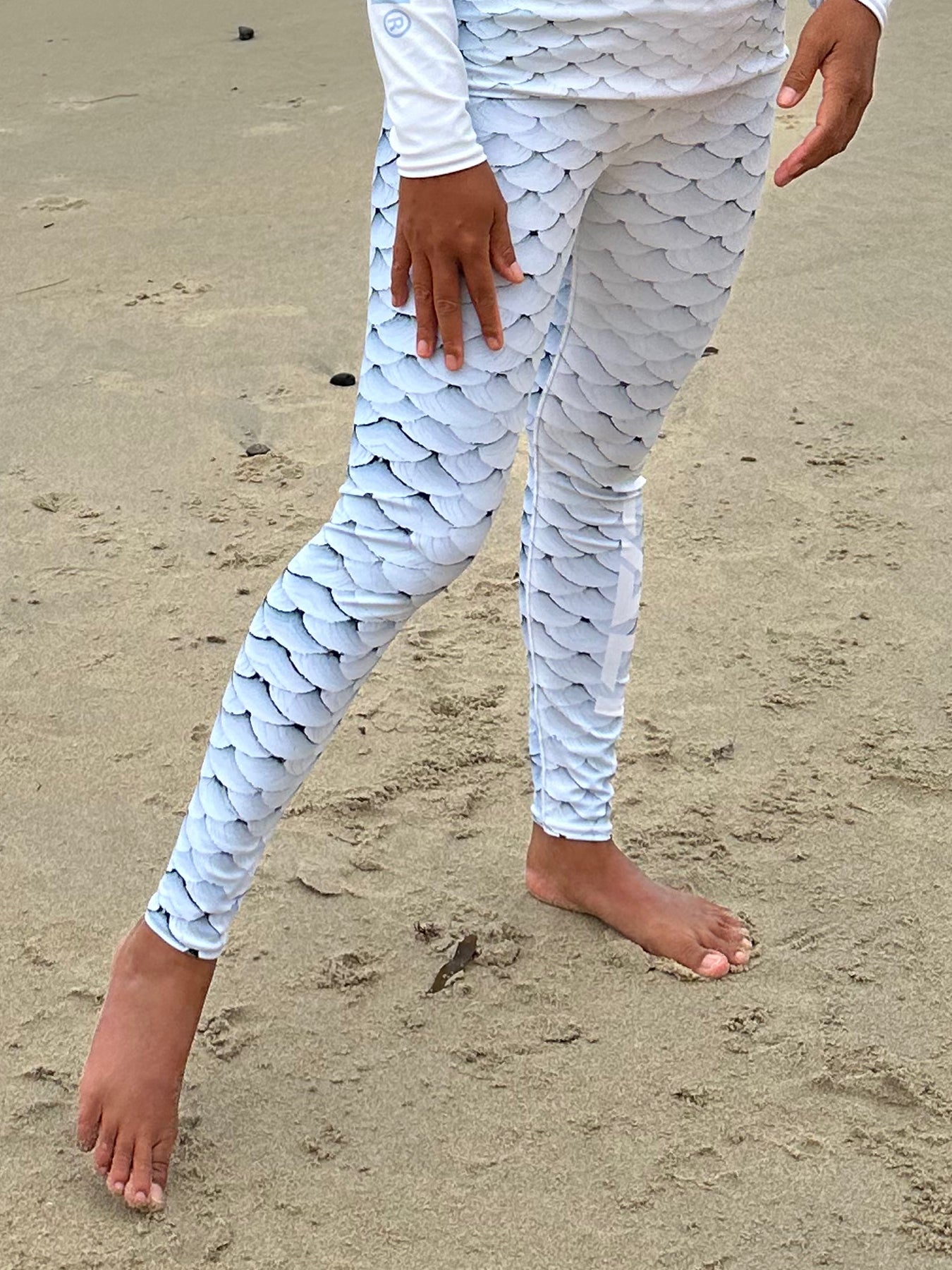 Wailea Swim Leggings with Cape Cali Logo - High Waisted Yoga Leggings for Women, Quick Dry Workout Pants - Perfect for Swimming, Yoga, Beach & Gym Activities