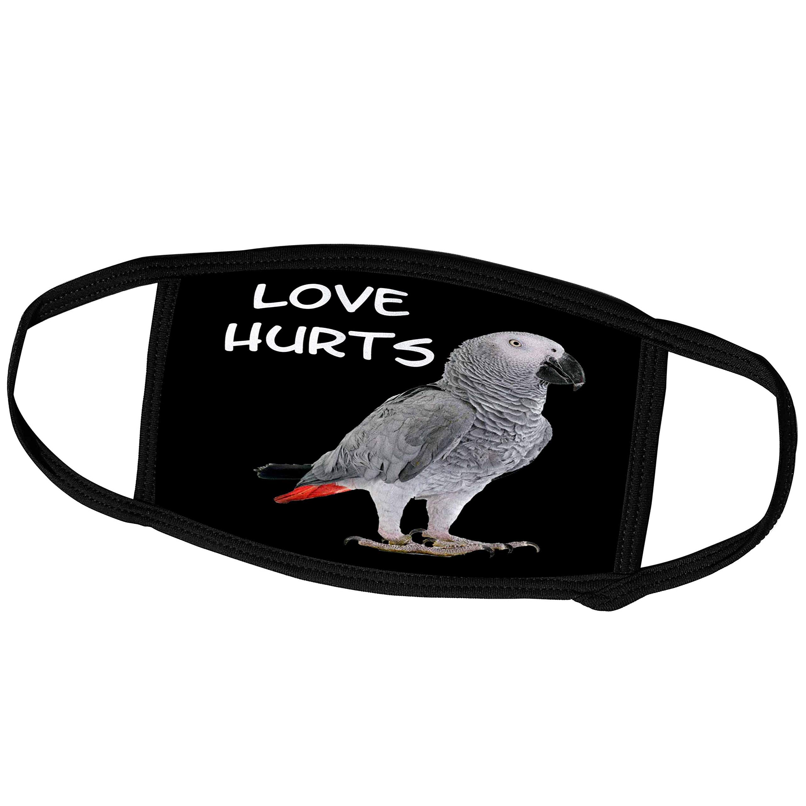 3D Printed African Grey Parrot Face Mask - Funny 