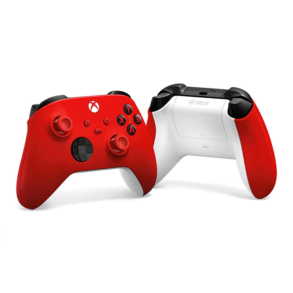 Microsoft QAU-00011 Xbox Wireless Controller 2-Pack - Pulse Red | Compatible with Xbox Series X/S & Xbox One | Ergonomic Design for Gaming, Streaming & Multiplayer Sessions