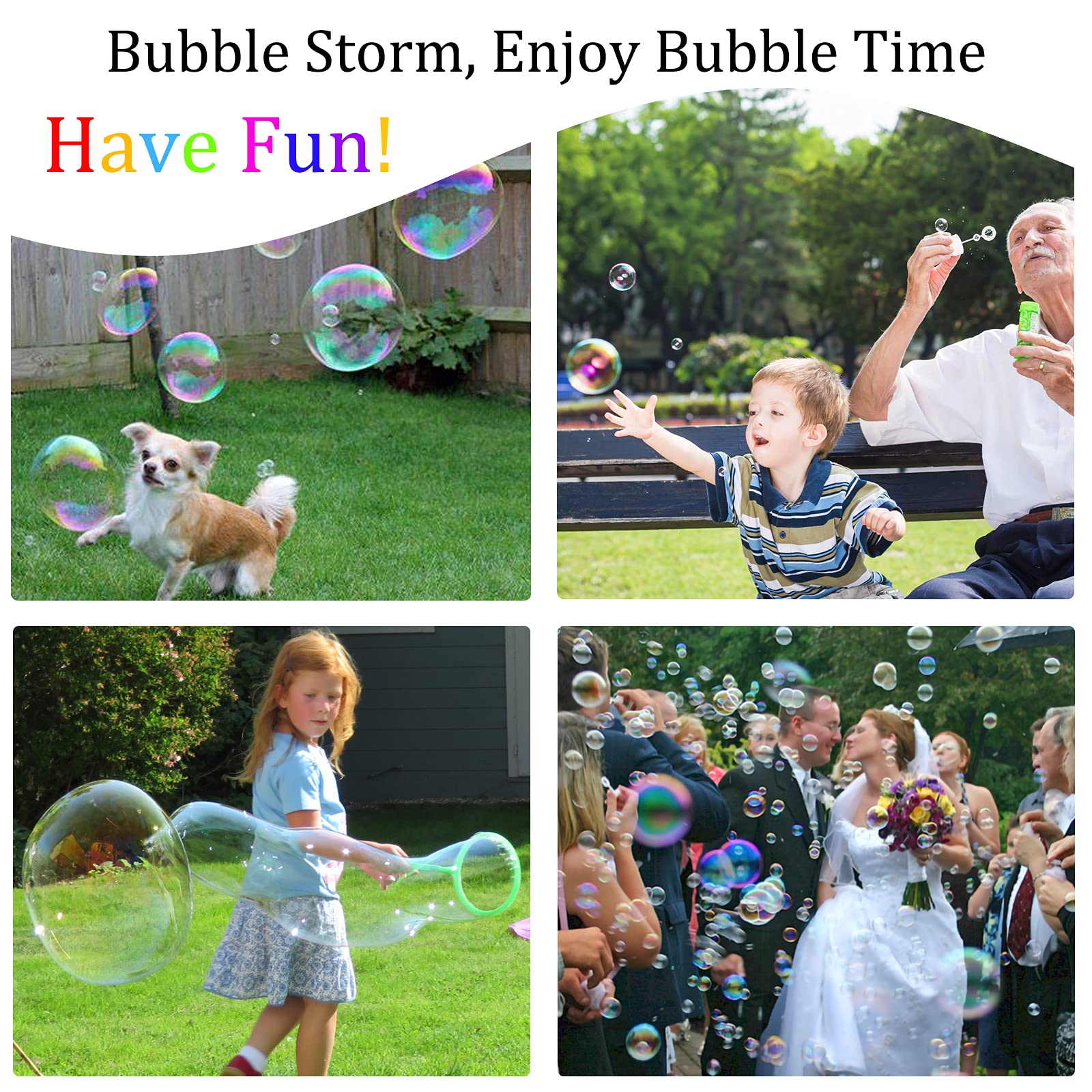 28-Piece Large Bubble Wands Set with Tray - Fun Outdoor Bubble Toys for Kids, Summer Party Favors, Birthday Gifts, and Backyard Activities (Perfect for Parks, Beaches, and Outdoor Play)
