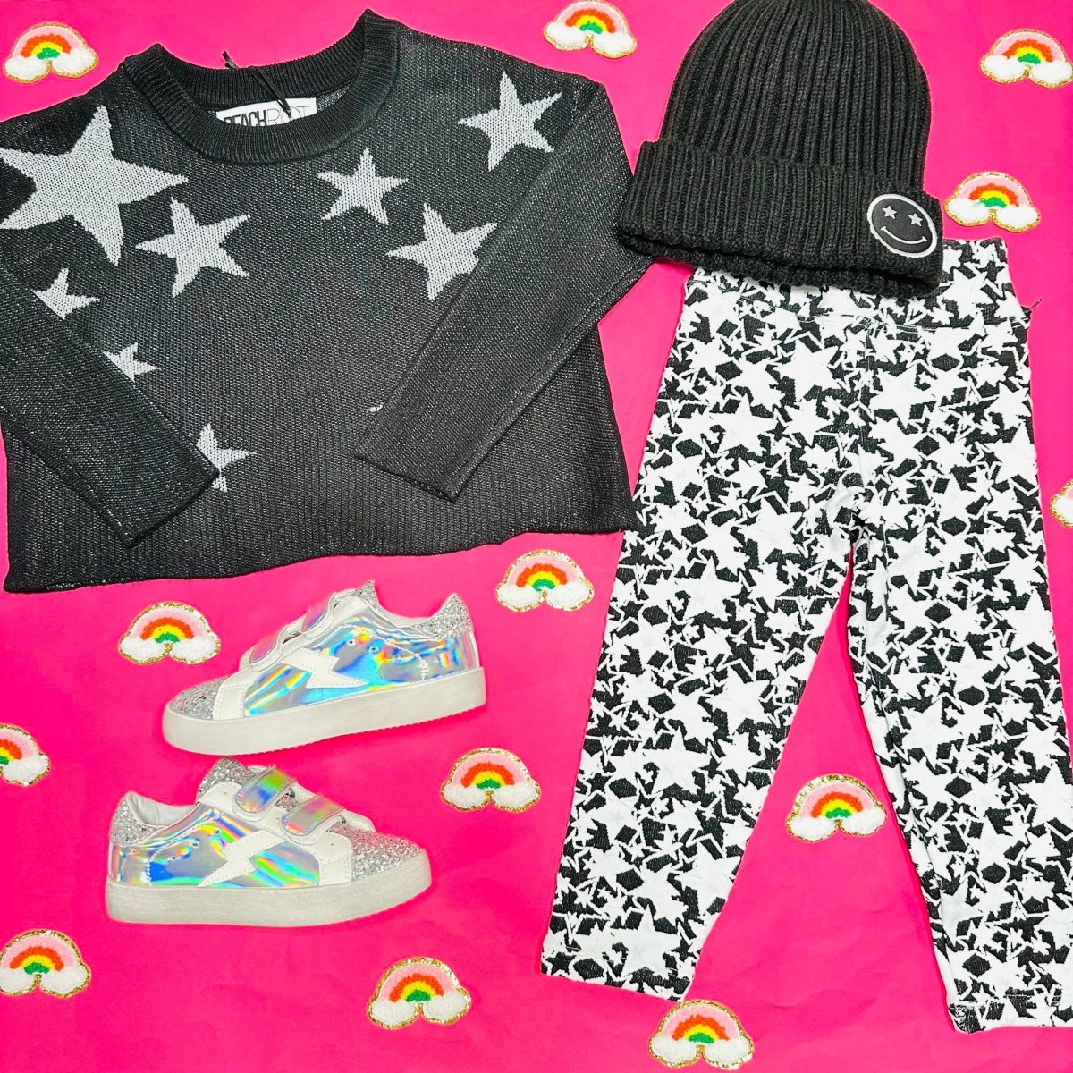STARS PEPPA LEGGINGS for Women - Trendy Printed Leggings for Yoga, Workout & Casual Wear