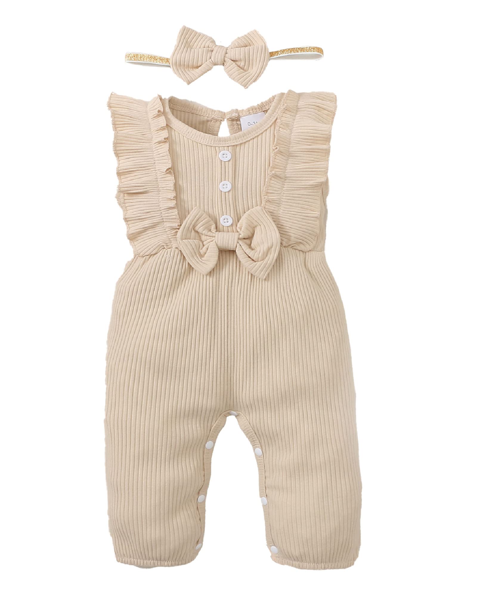 Mioglrie Newborn Baby Girl Clothes - Soft Cotton Romper Outfit for Infants | Cute & Comfortable Baby Girl Onesie for Newborns | Perfect for Photos, Parties & Everyday Wear