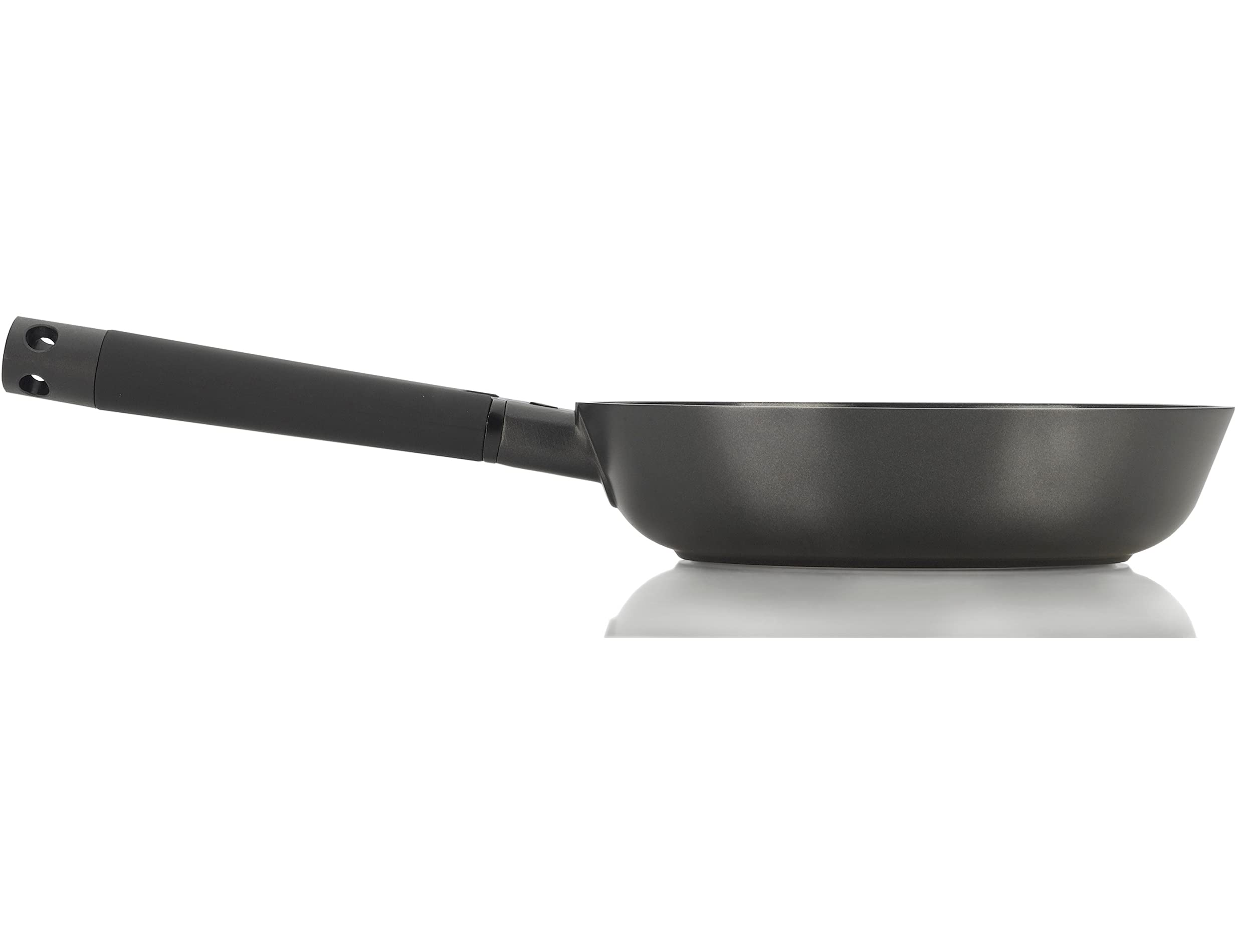 ZAVOR Noir 8 Inch Nonstick Skillet - Premium Cast Aluminum Pan with Titanium Ceramic Coating, Oven & Induction Safe, Ultra Lightweight Frying Pan with Removable Handle - Perfect for Sauteing, Frying & Baking - Noir Collection (ZCWNR25)