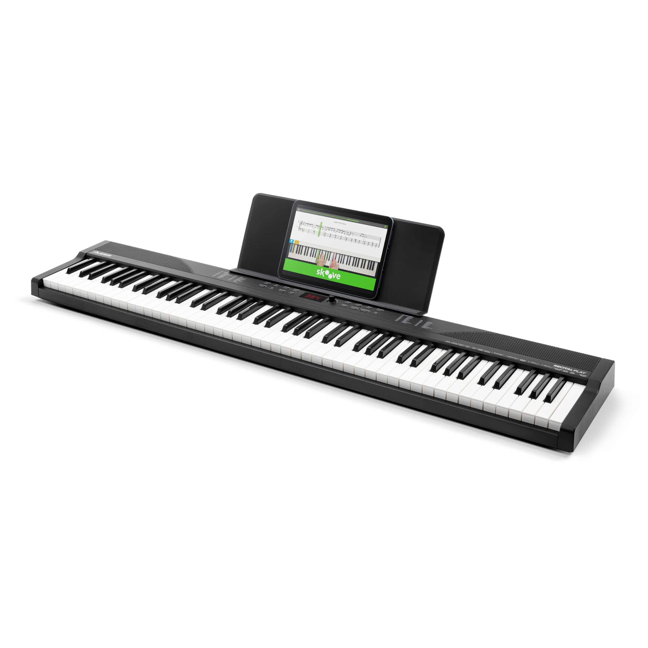 Alesis 88-Key Digital Piano Keyboard with 480 Voices, Built-in Speakers, USB MIDI Connectivity - Includes Carry Bag, Stand, Headphones, Sustain Pedal & Beginner Lessons - Perfect for Home Practice, Music Production & Live Performances