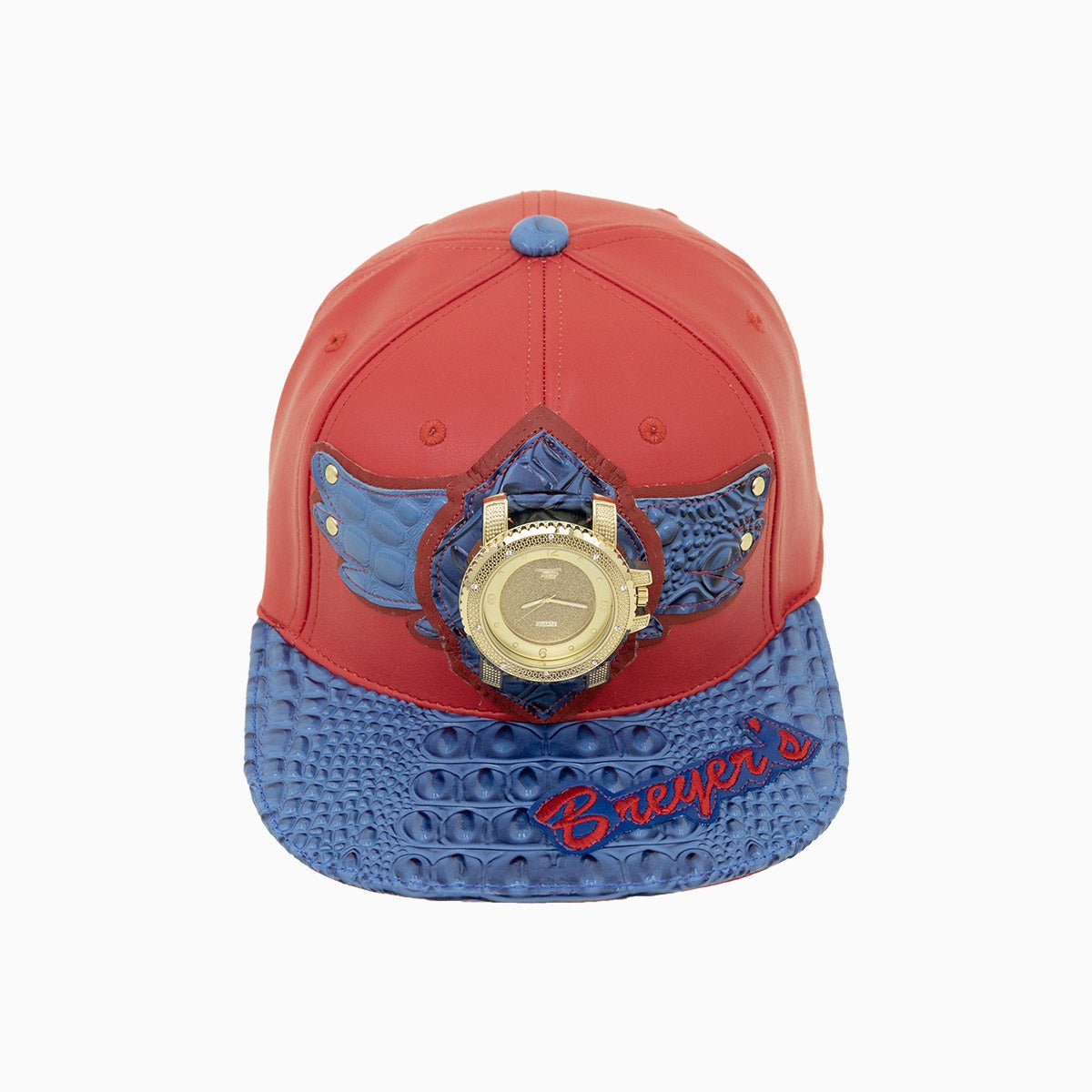 Breyer's Buck 50 Genuine Leather Watch Hat with Logo - Stylish Outdoor Accessory for Hunting, Hiking & Casual Wear