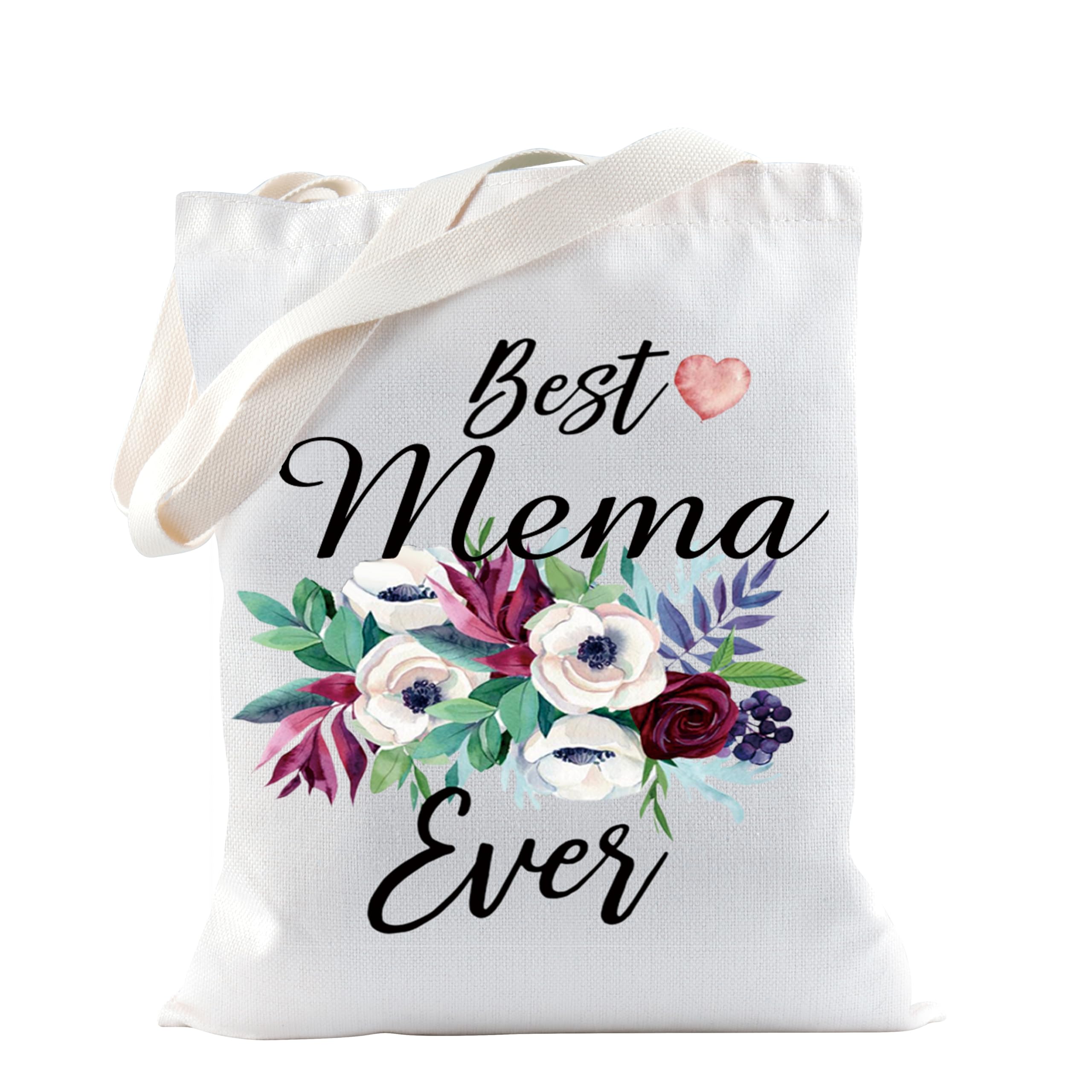 TSOTMO Best Mema Ever Gift - Personalized Makeup Bag for Grandma, Mother's Day Present from Grandchildren | Perfect for Travel, Cosmetics Storage & Special Occasions