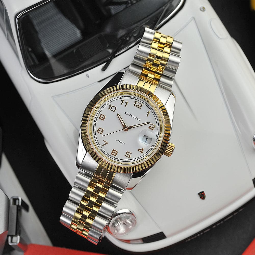 Two-Tone/White Dial (G 1068 2TG-NUM)