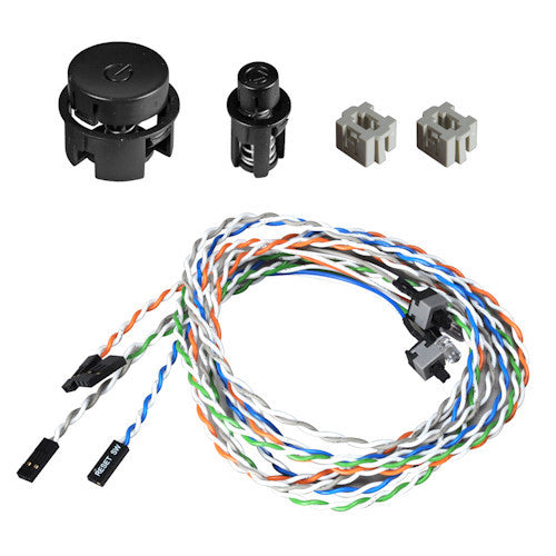 Lian Li PT-SK05B Black Power Reset Button Kit - Easy PC Case Reset Switch for Gaming Rigs & Workstations