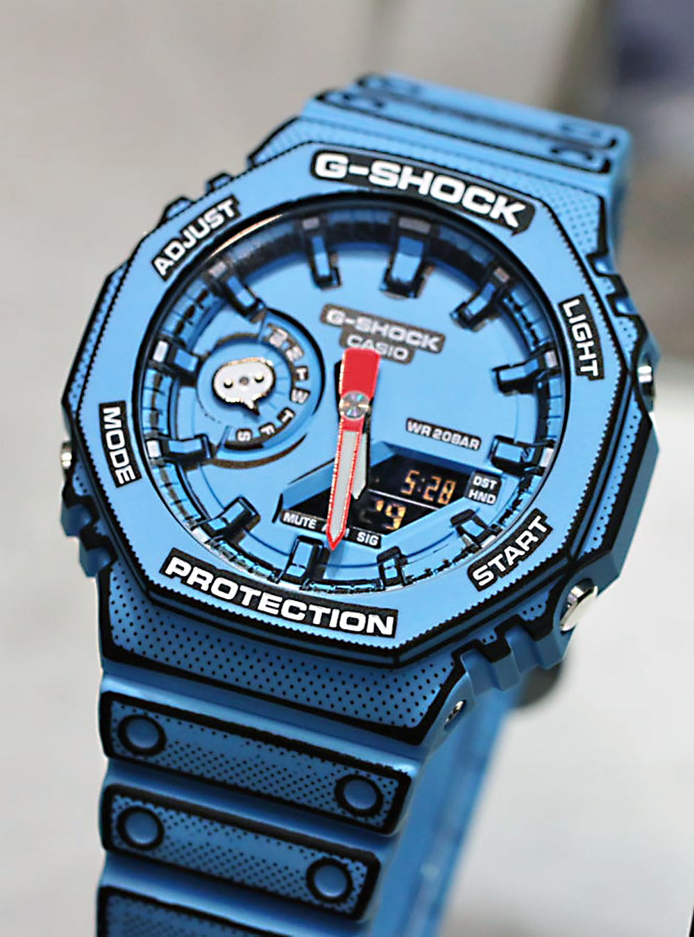 CASIO G-Shock GA-2100MNG Manga Theme Analog-Digital Watch - Japanese Made JDM - Durable Sports & Streetwear Accessory for Men