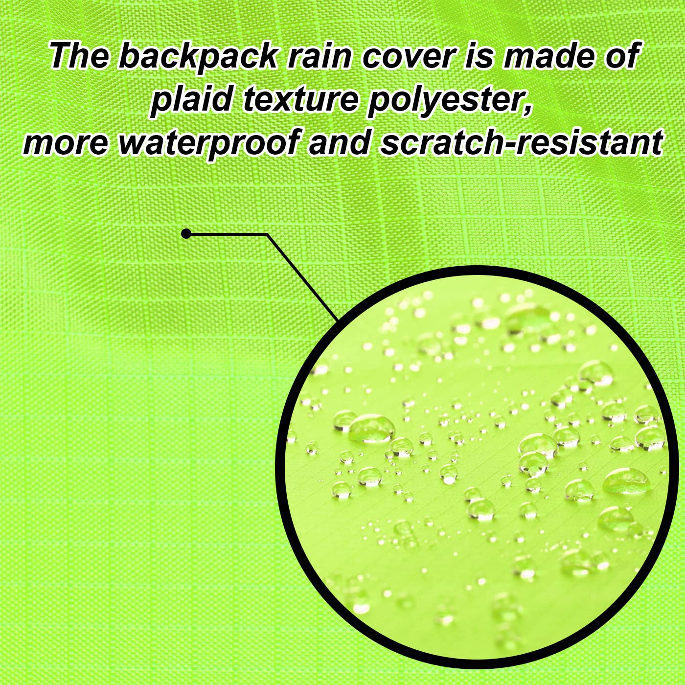 Waterproof Backpack Rain Cover for Hiking & Travel - 20-80L Lightweight Protection with Storage Pouch & Adjustable Straps | Ideal for Outdoor Adventures, Camping, and Commuting in Rainy Weather