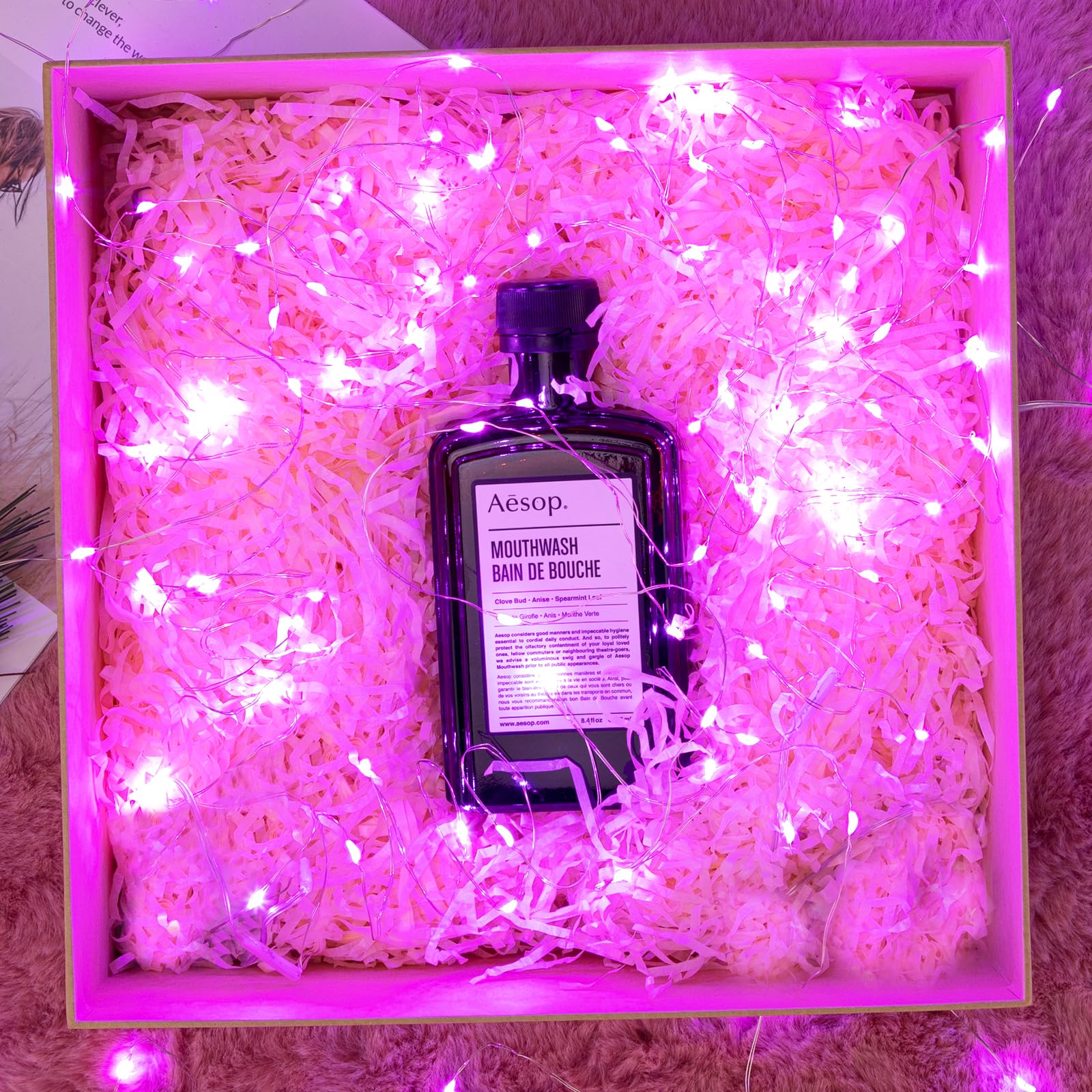Battery Operated Fairy Lights - 6 Pack 7ft 20 LED String Lights with Remote & Timer, 8 Lighting Modes, Waterproof Outdoor Twinkle Lights for Mason Jars, DIY, Christmas, Valentine's Day, Party Decor (Pink) - Perfect for Home, Garden, Wedding, and Holiday Decorations
