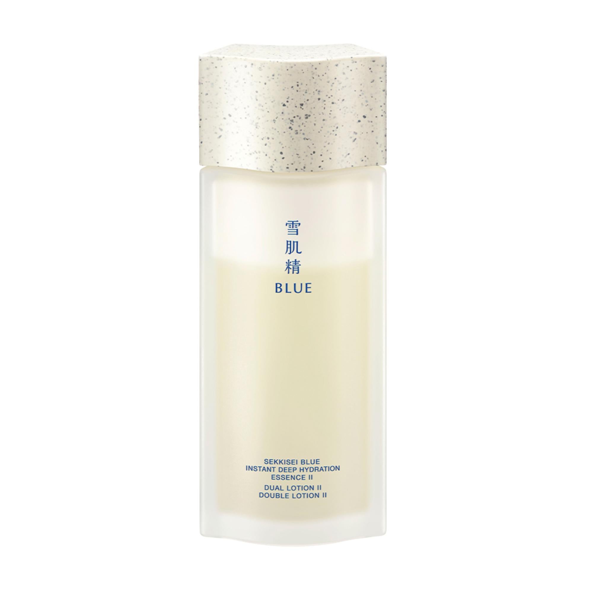KOSE SEKKISEI BLUE Instant Deep Hydrator Essence II 120ml | Japanese Moisturizing Face Serum for Dry Skin | Day & Night Hydration for Glowing Skin