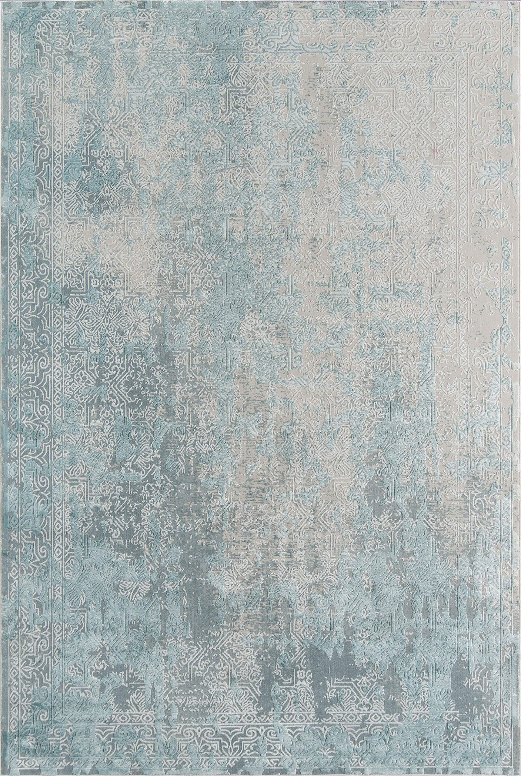 Nolita Rugs Crete Polyester Light Blue Area Rug 5'1