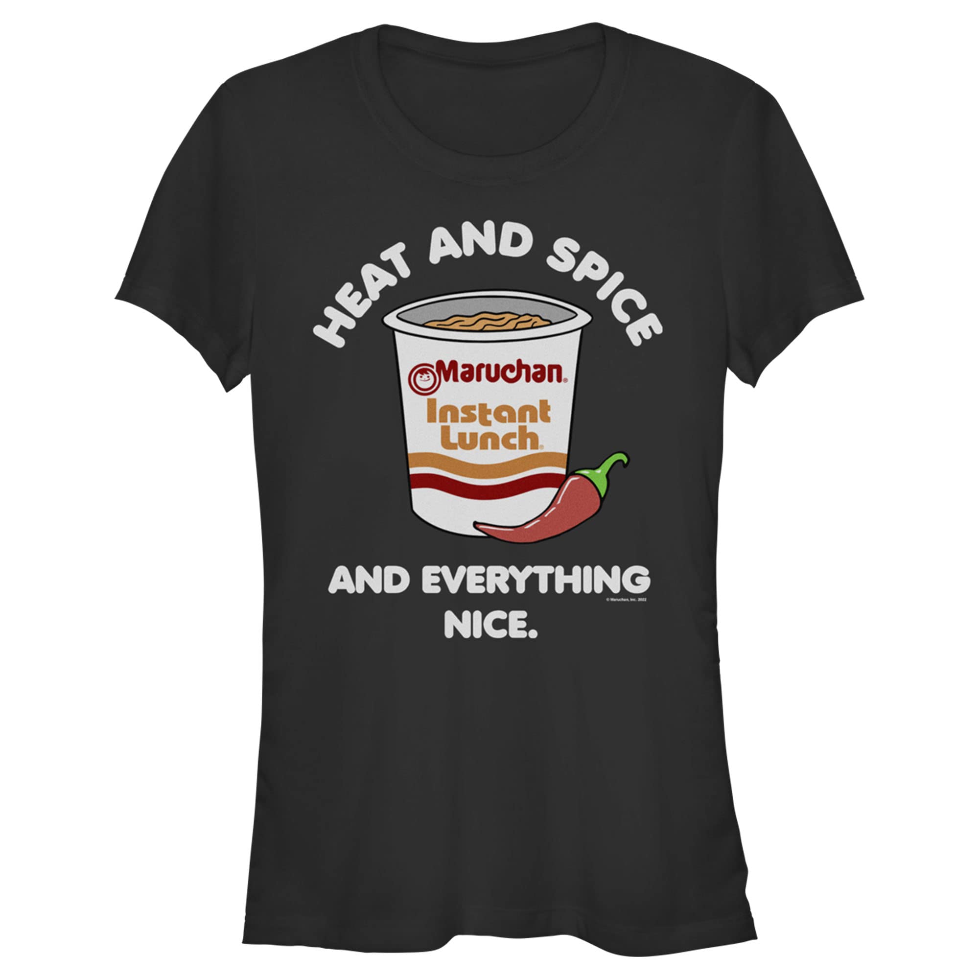 Fifth Sun Junior's Maruchan Ramen Anime Graphic T-Shirt - Cute Kawaii Japanese Food Print Tee for Girls - Perfect for Cosplay, Anime Conventions & Casual Wear