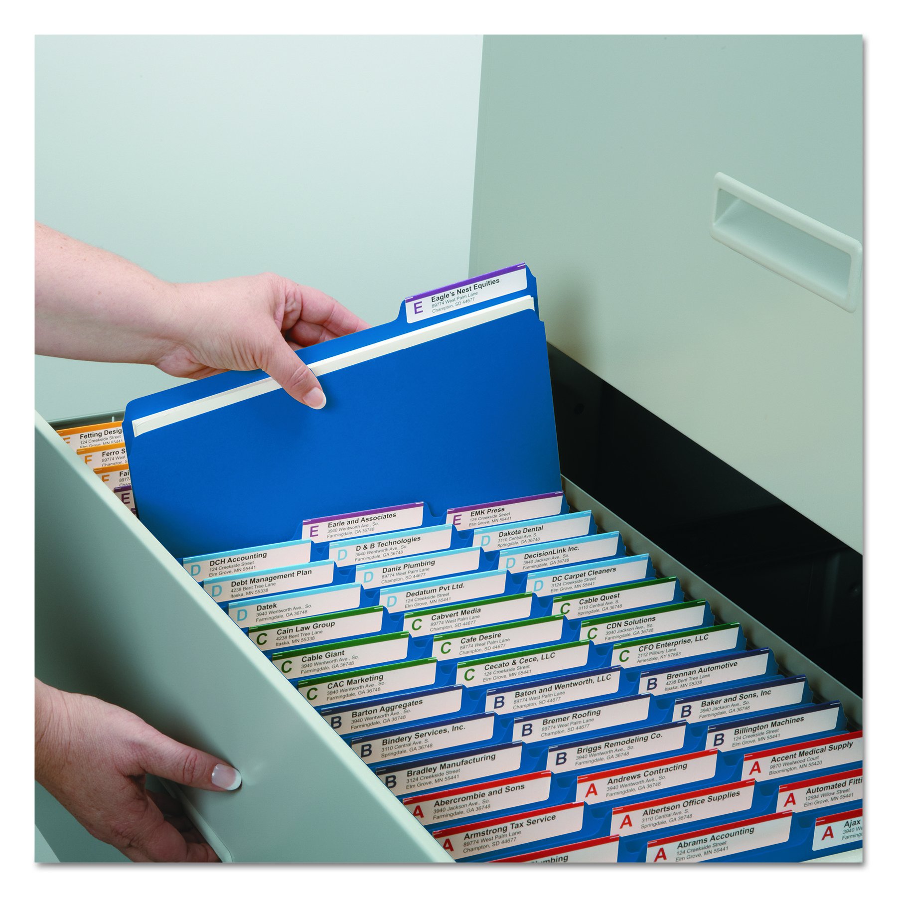 Smead Pressboard File Folder, 1/3-Cut Tab, 1