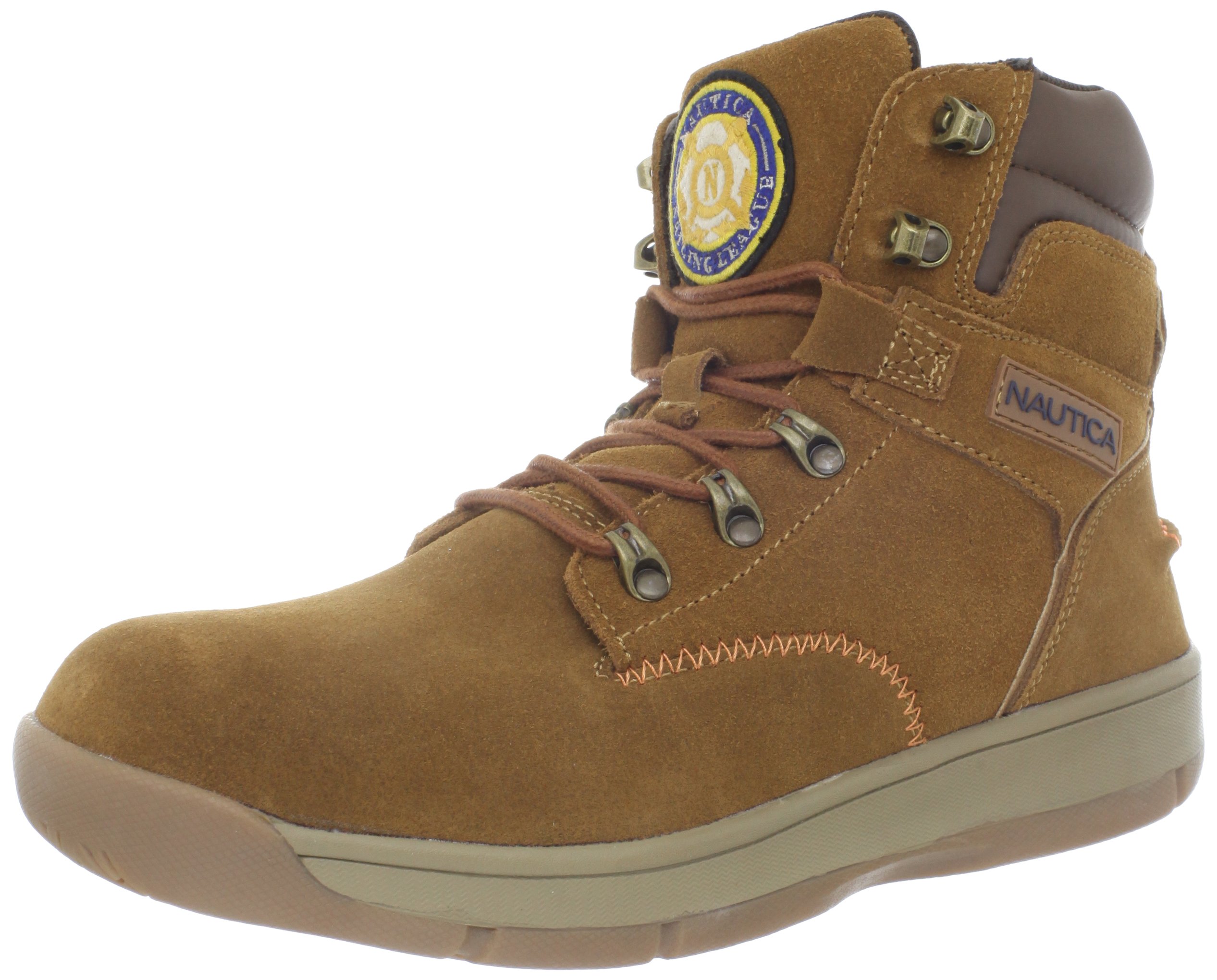 Nautica Men's Waterproof Leather Chelsea Boots - Slip Resistant Comfortable Ankle Boots for Outdoor Work & Casual Wear
