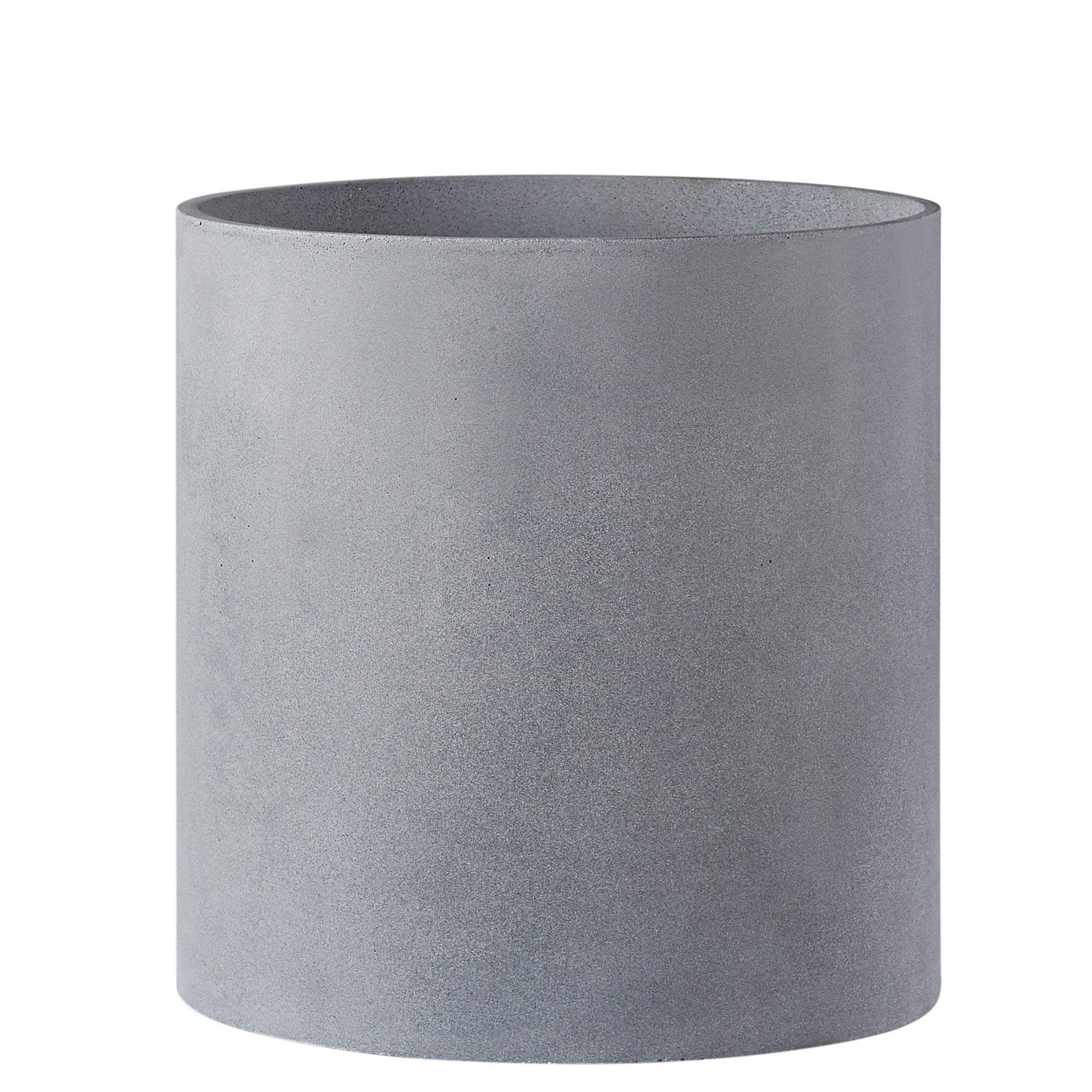FaithLand 12 Inch Gray Plant Pot with Drainage Hole - Mid-Century Modern Planter for Indoor & Outdoor Plants - Perfect for Home, Office, and Garden Decor