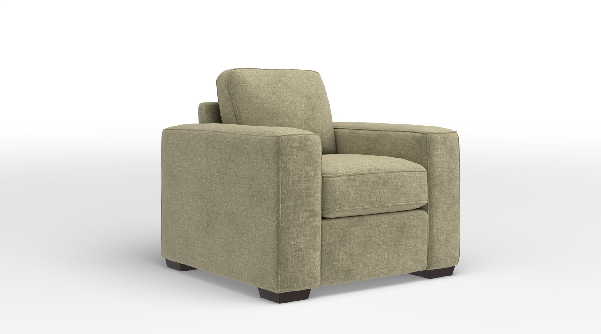 Celeste Chair in Bondi Beige - Modern Accent Chair for Living Room, Bedroom & Office - Comfortable Upholstered Armchair with Mid-Century Design
