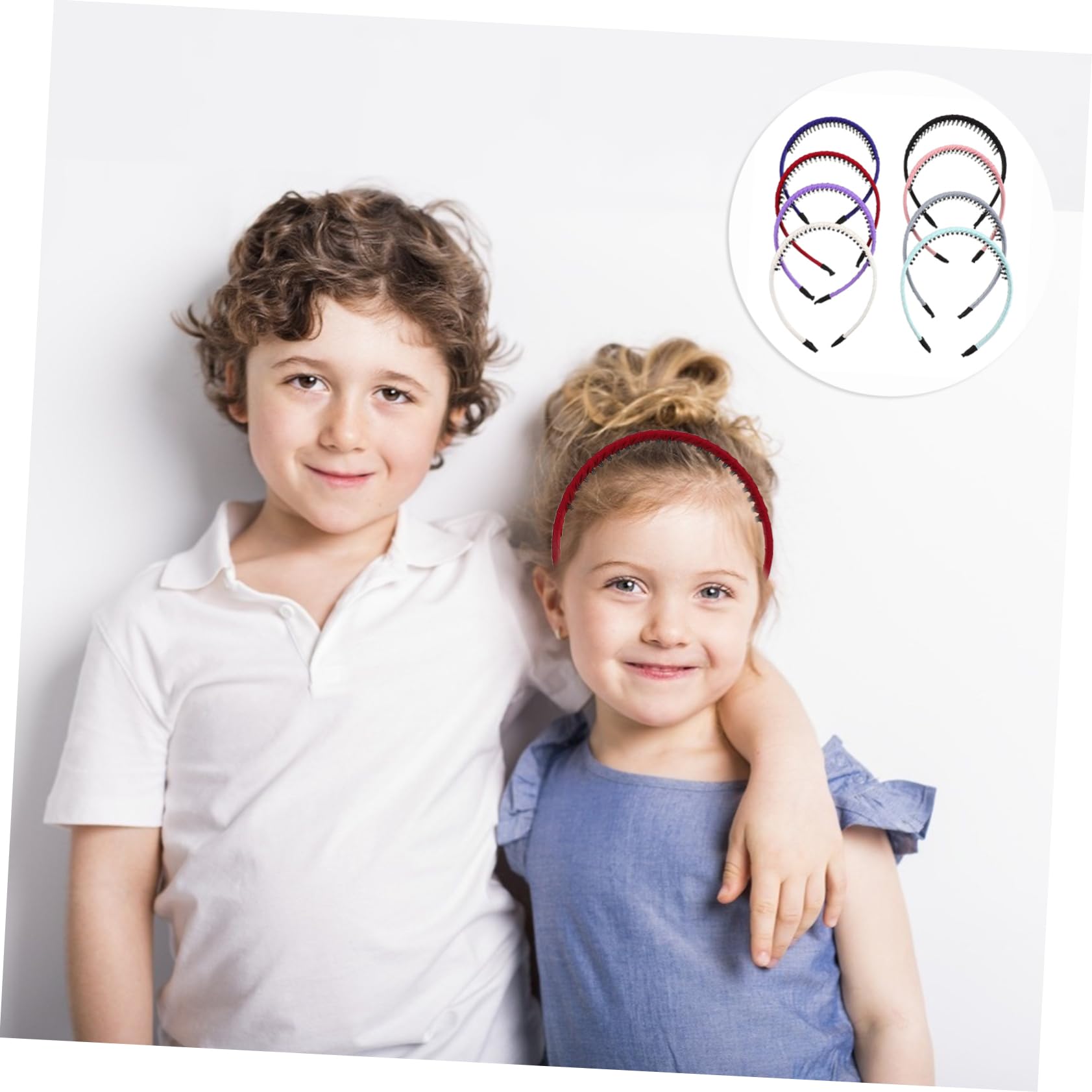 Beaupretty 2 Pack Non-Slip Teeth Comb Headbands for Women - Mixed Pattern Hair Clips & Curly Hair Accessories (8pcs x 2) - Perfect for Workouts, Yoga, Styling & Everyday Use