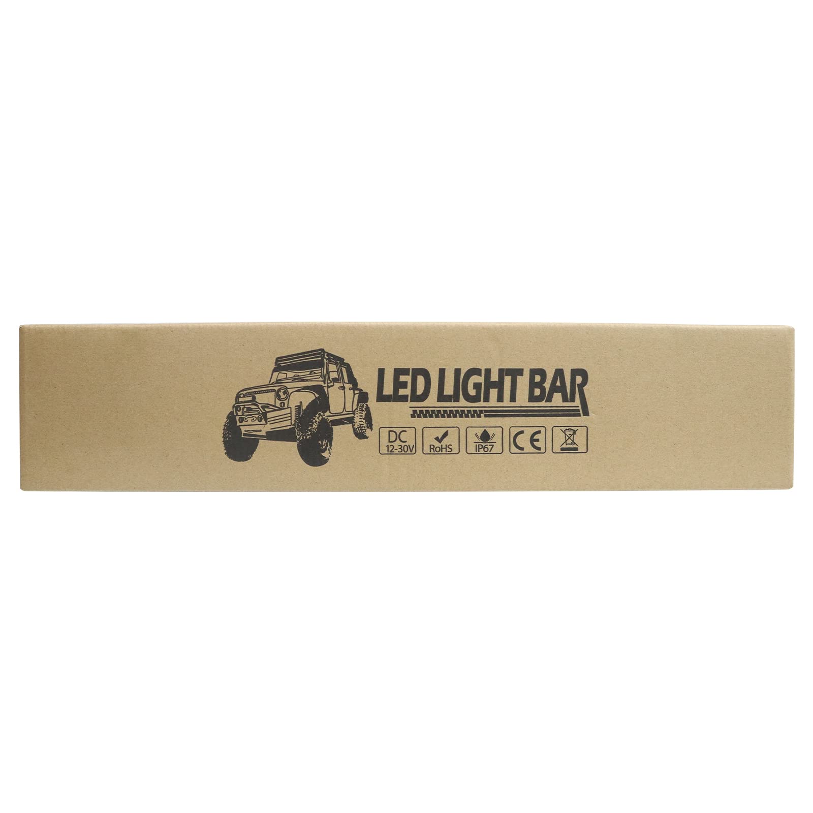 AUXTINGS 12 Inch 180W LED Strobe Light Bar - White & Amber Flash, Triple Row 5500LM Flood Spot Combo - Waterproof Off-Road Lights for Trucks, ATVs, UTVs, Emergency Vehicles & Construction Equipment